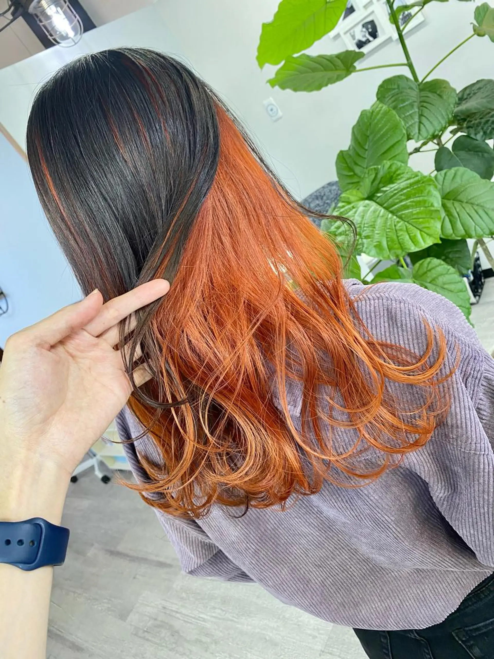 セミロング カラー ヘアカラー トリートメント 名畑 裕貴のヘアスタイル