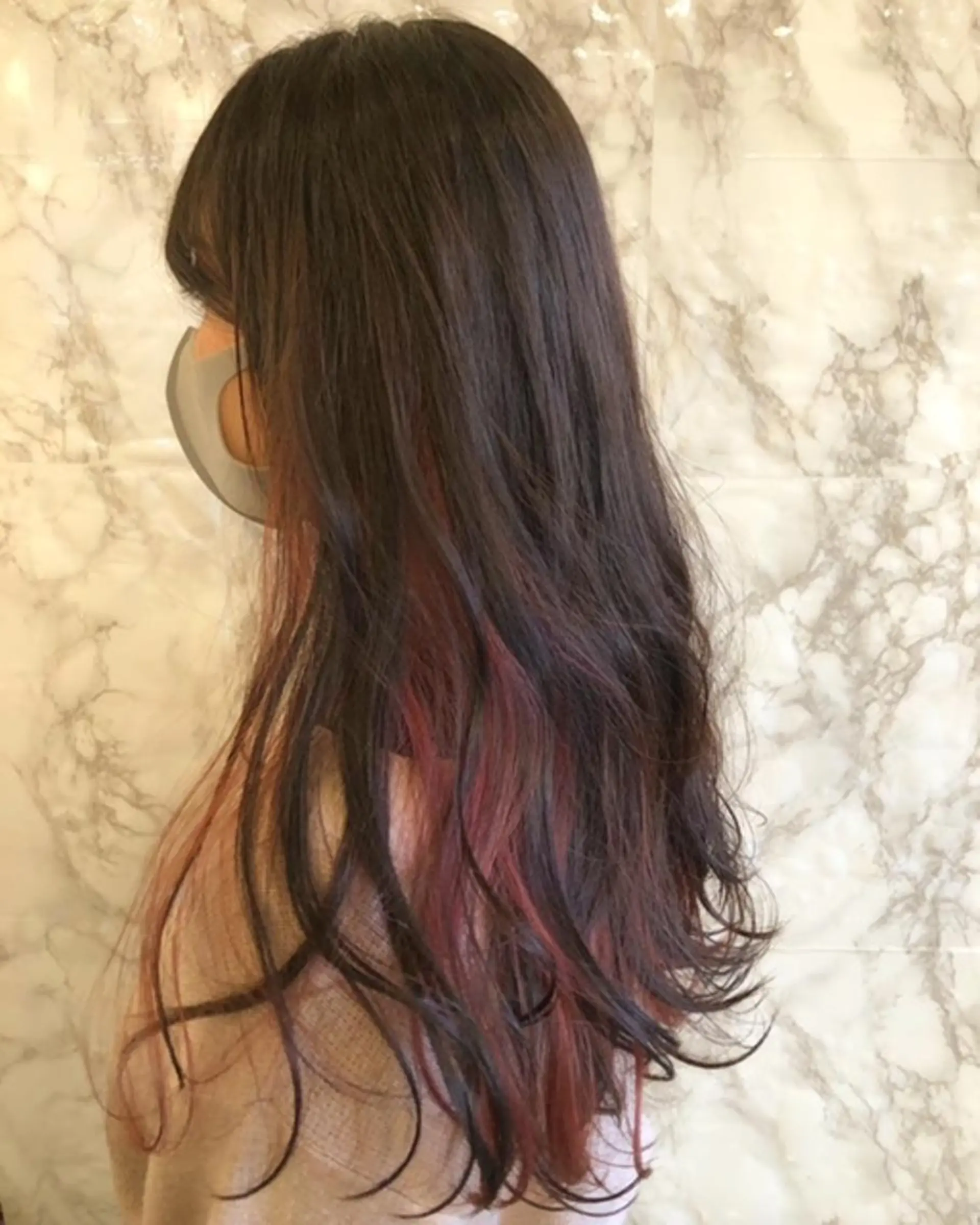 ロング カラー インナーカラー ピンクカラー 🟦西荻窪メンズ特化 美容師🟦Yu-Jiのヘアスタイル