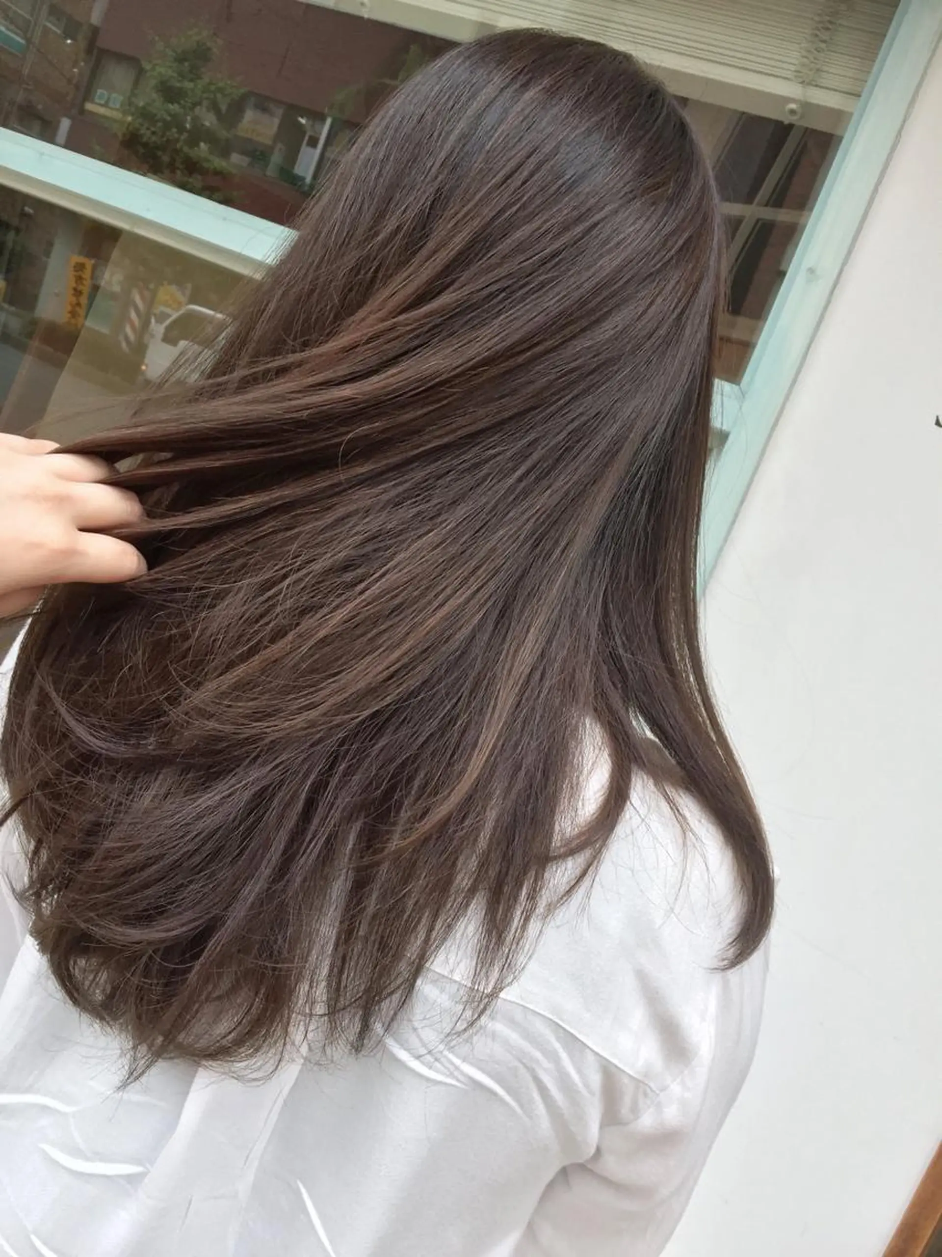 セミロング カラー アッシュ アッシュブラウン ブラウンカラー ハイライトカラー ハイライト ◇おの あすか◇のヘアスタイル