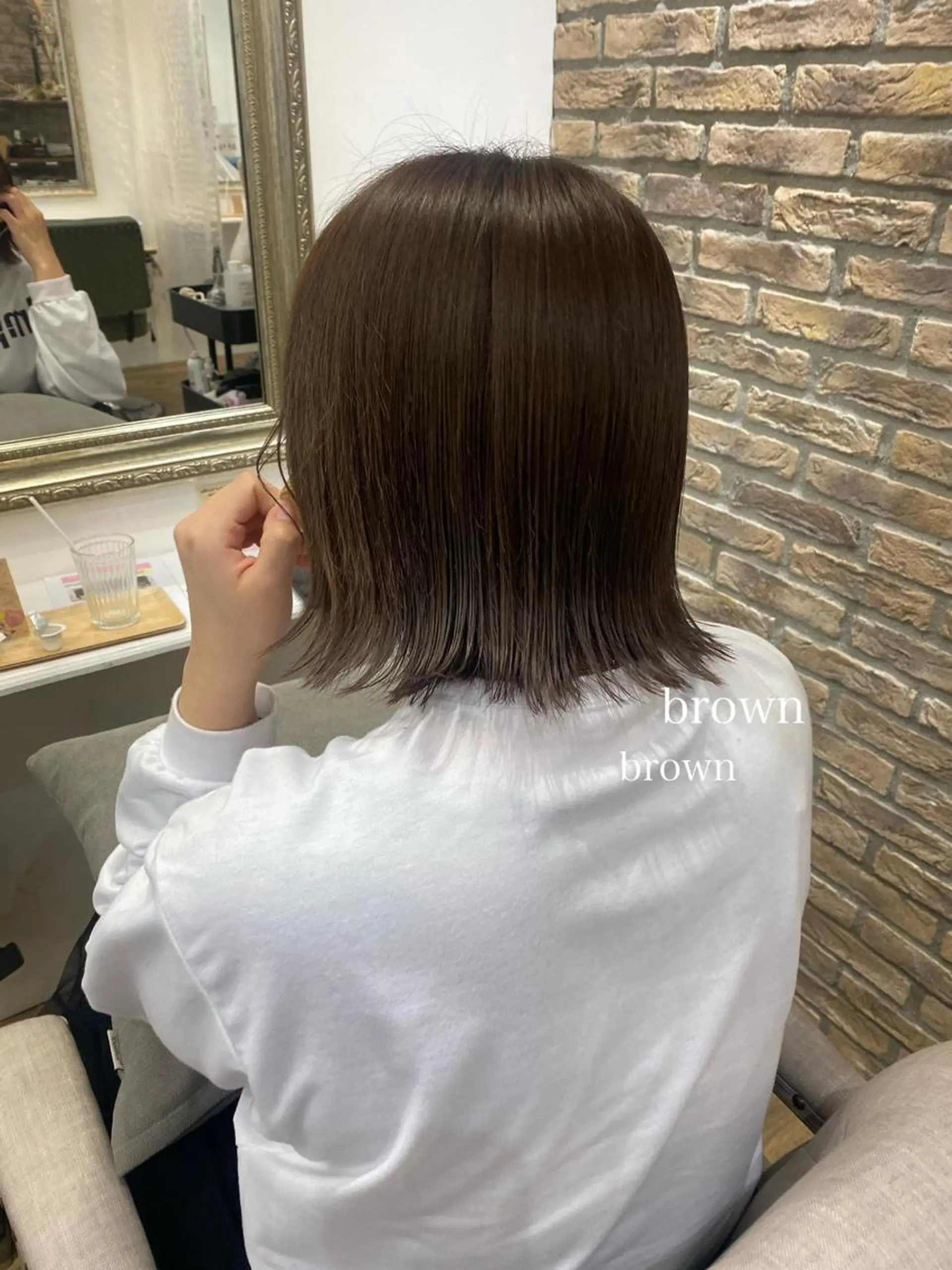 ショート カラー ヘアアレンジ ベージュカラー あおい 🍒暖色カラーのヘアスタイル