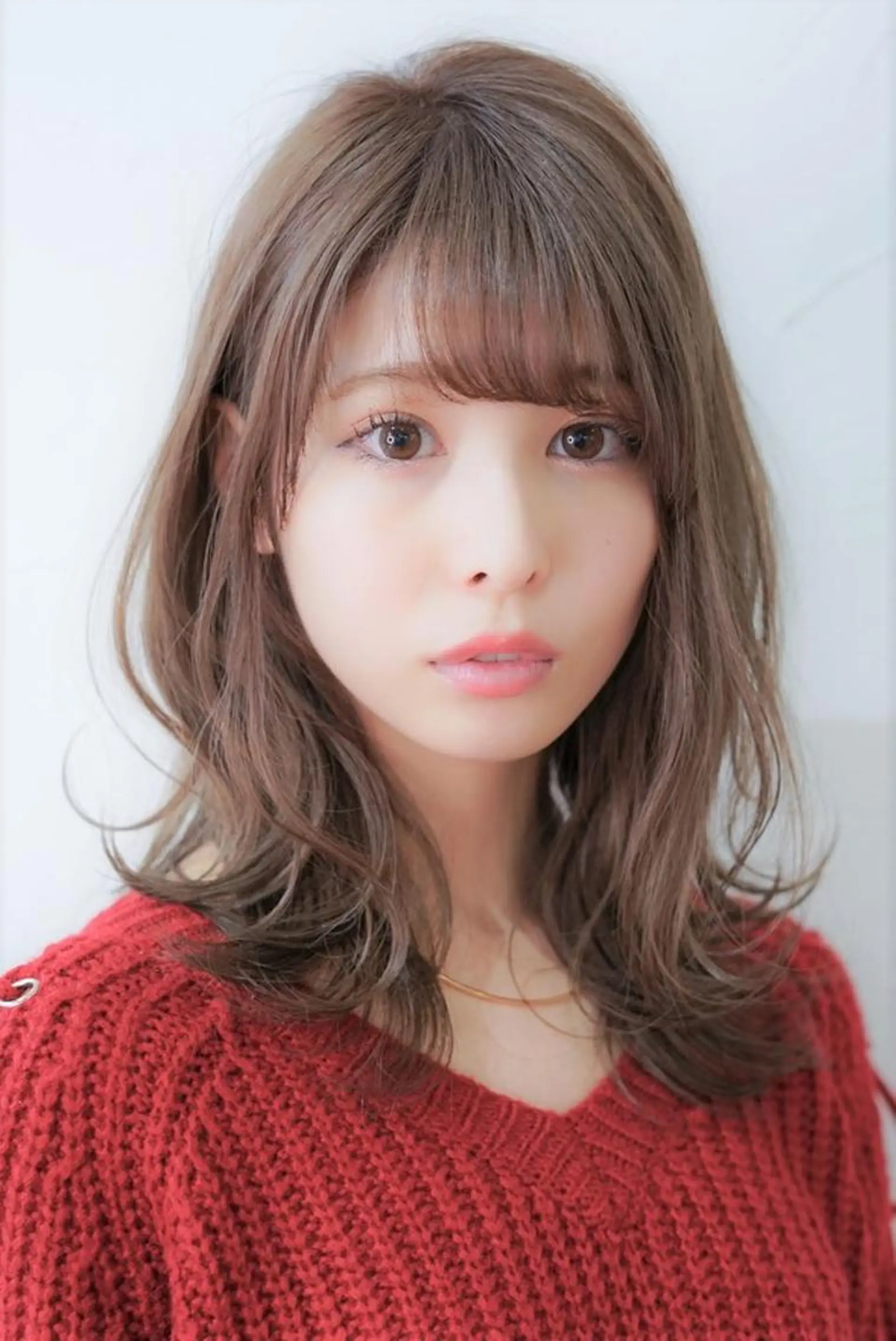 セミロング パーマ カラー ヘアアレンジ デザイナー Anne アンのヘアスタイル