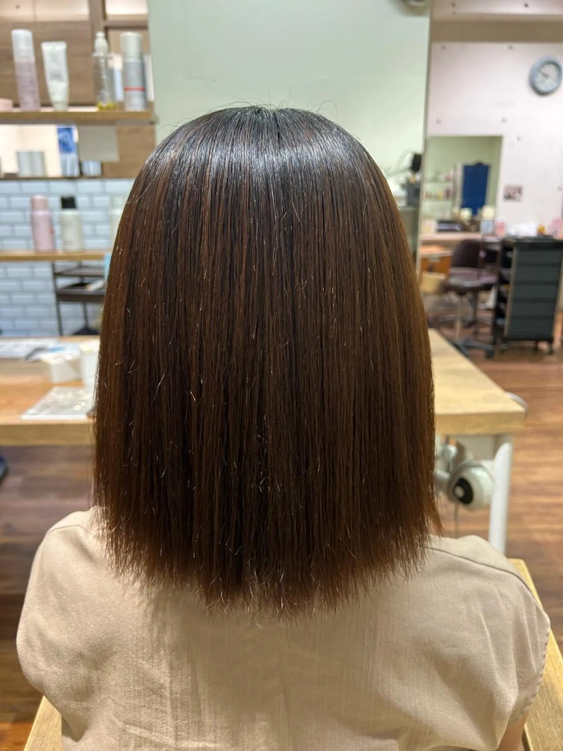 ミディアム 縮毛矯正 🍒おおさわ せいら🍒のヘアスタイル