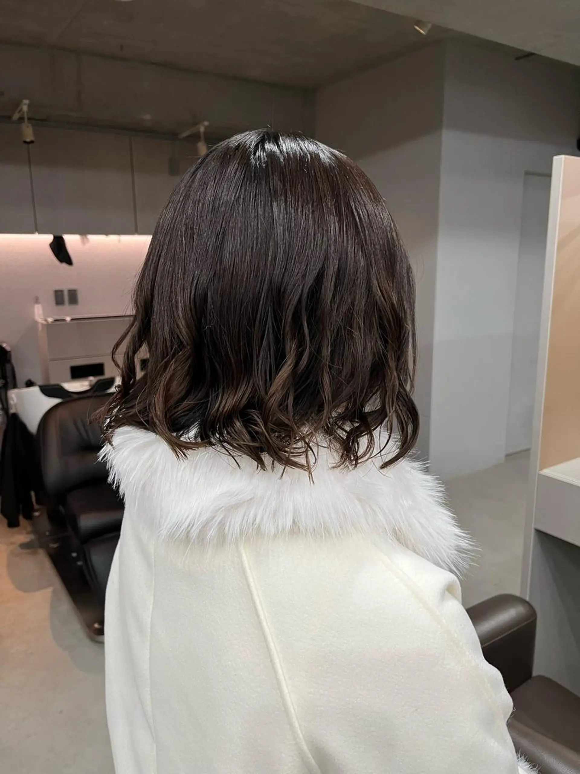 ショート パーマ カット パーマ トリートメント ロングパーマ木村 ボブパーマのヘアスタイル
