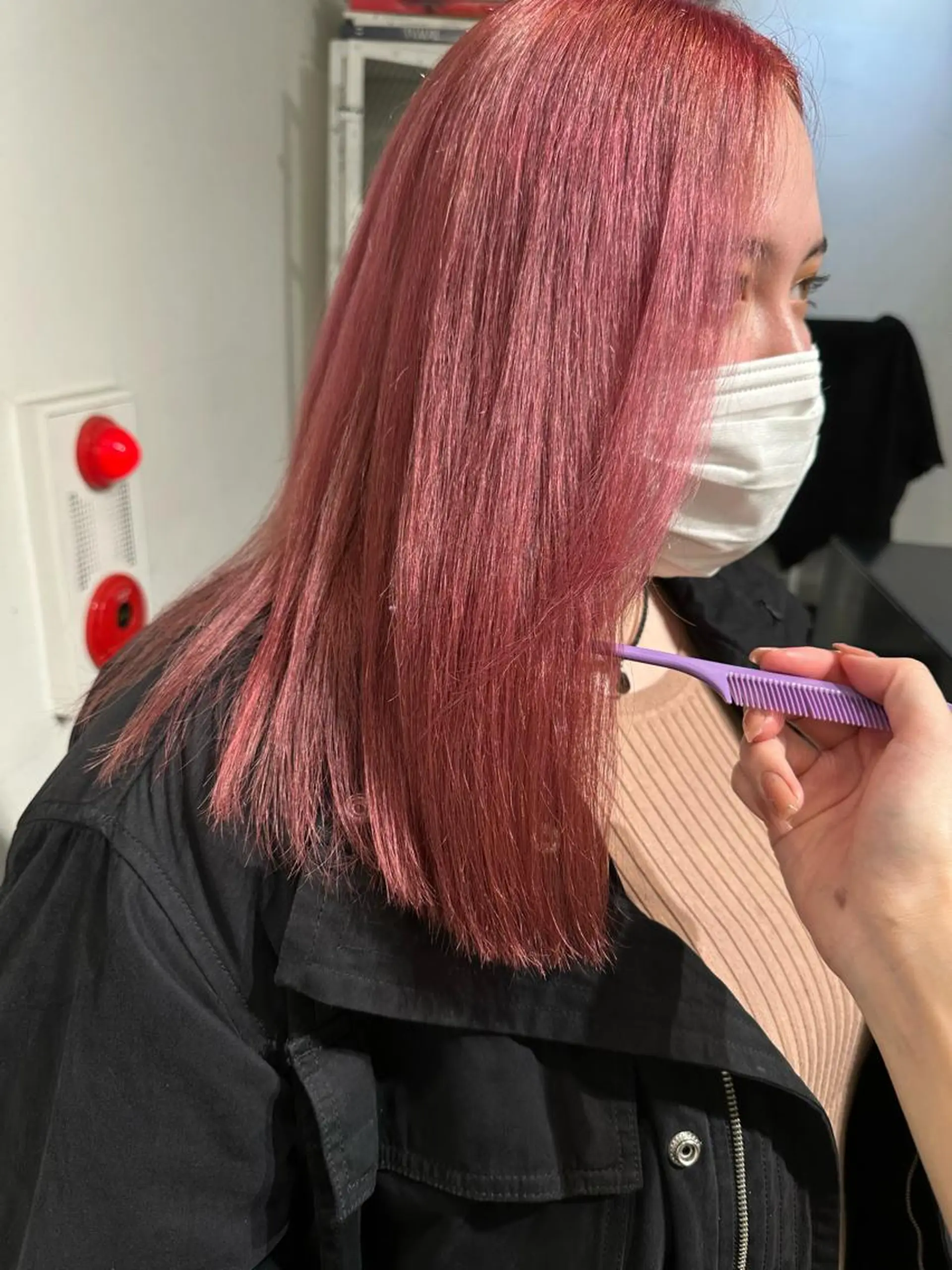 ミディアム カラー 🎀ツヤ髪韓国ヘア ミカ🎀のヘアスタイル