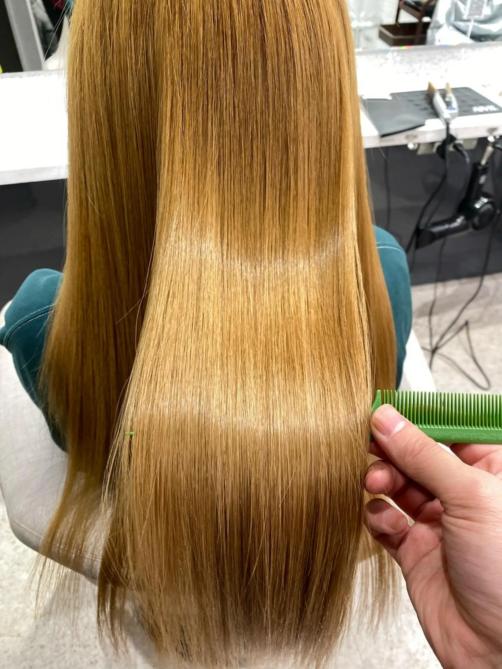 ロング 京都レイヤーカット/ 縮毛矯正/羽柴りくのマツエク・マツパデザイン