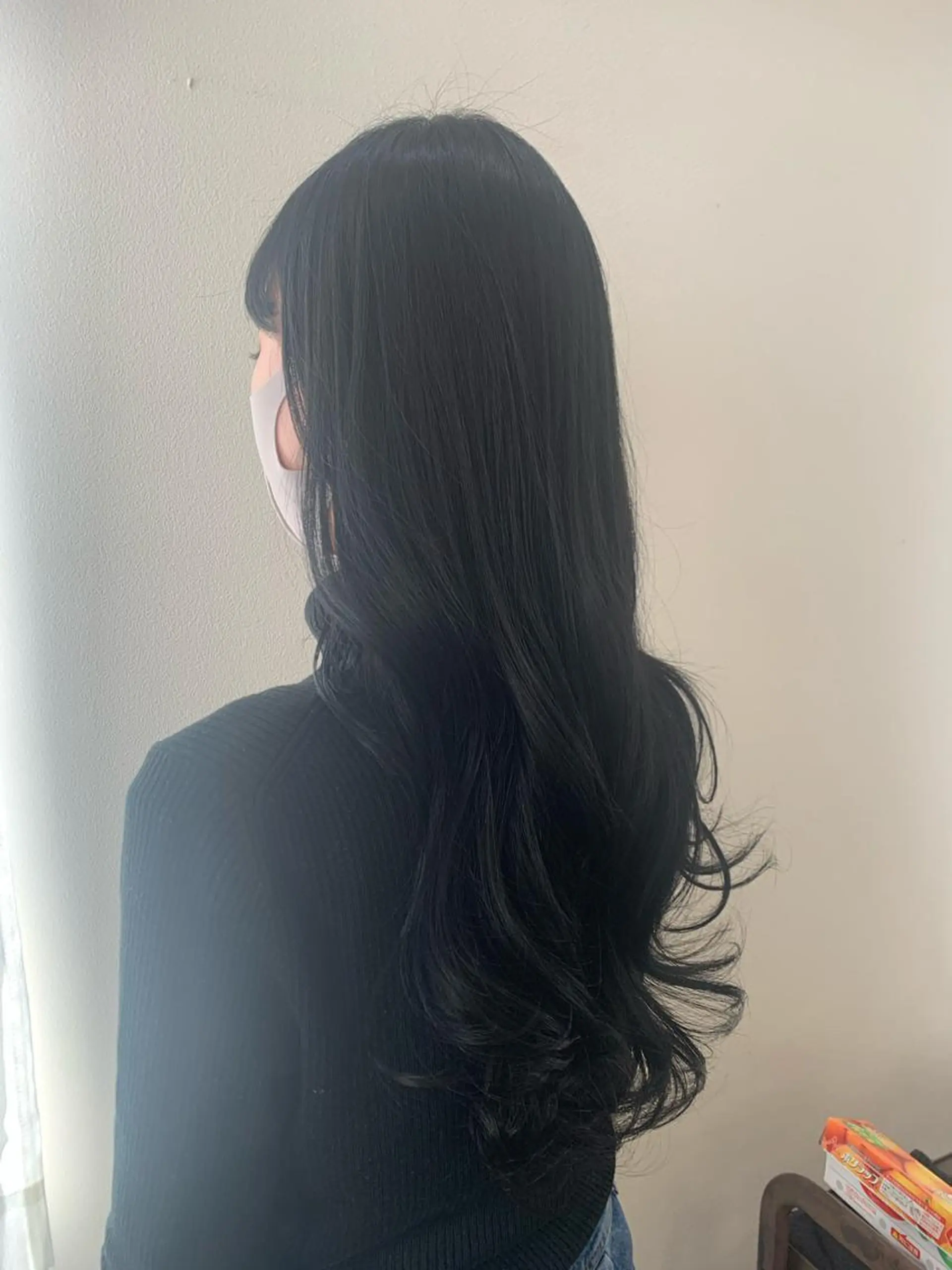 ロング カラー 黒髪 現地韓国ヘア🇰🇷 Chisaki치사키のヘアスタイル