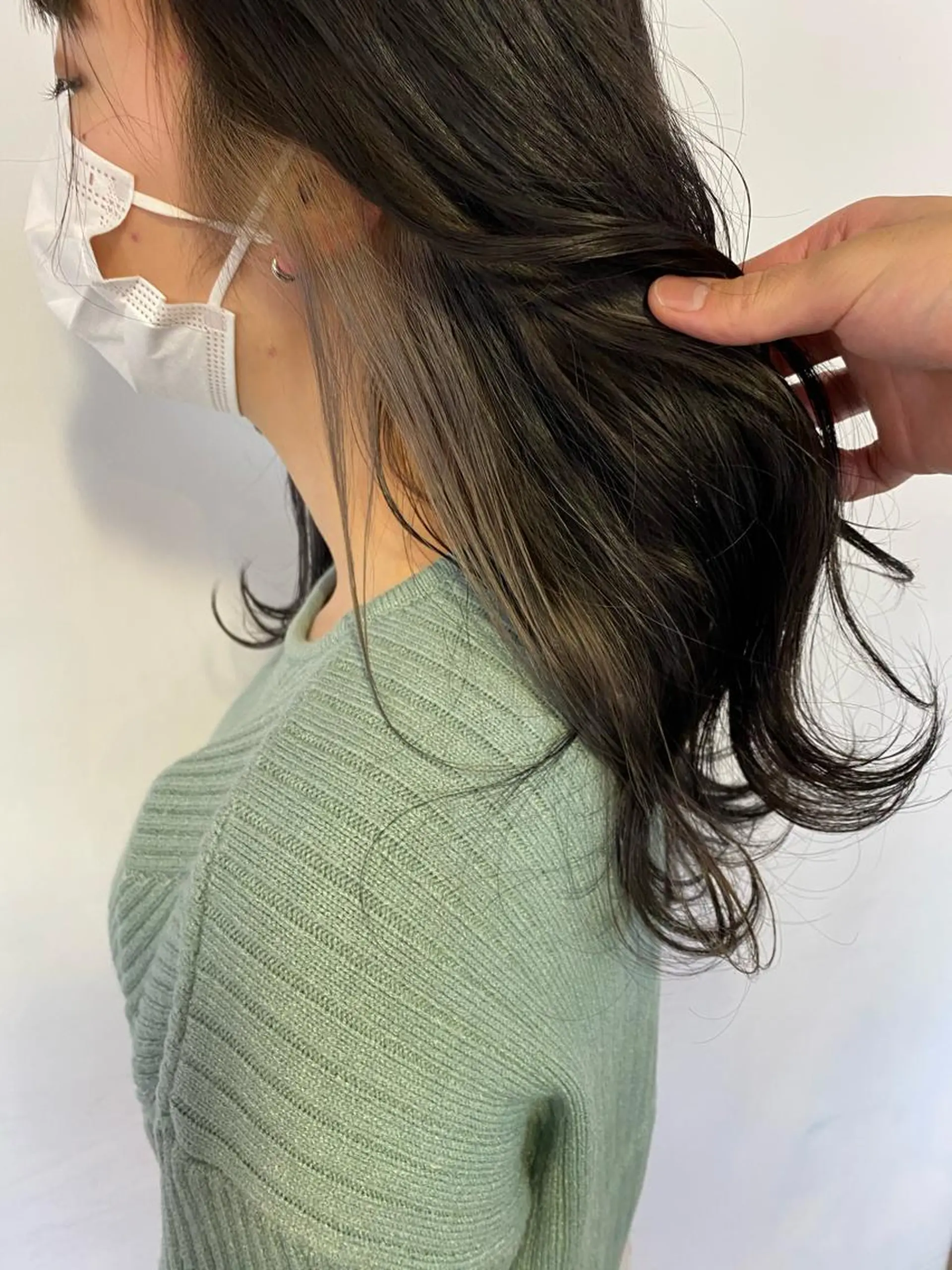 ロング カラー ヘアアレンジ ヘアカラー 切りっぱなしボブ/ デザインカラー店長のヘアスタイル