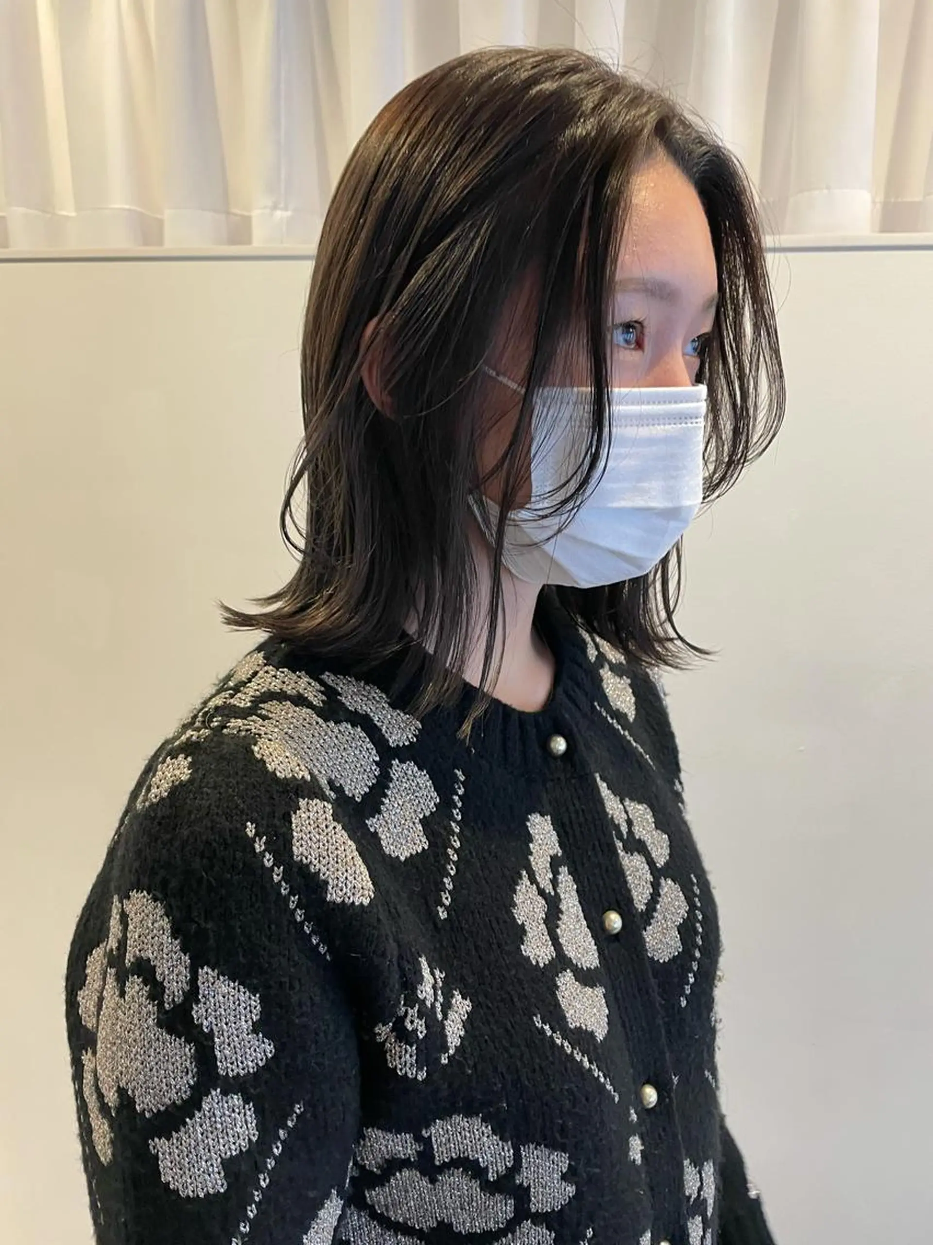 ミディアム カット ヘアカラー トリートメント 大迫 江梨のヘアスタイル