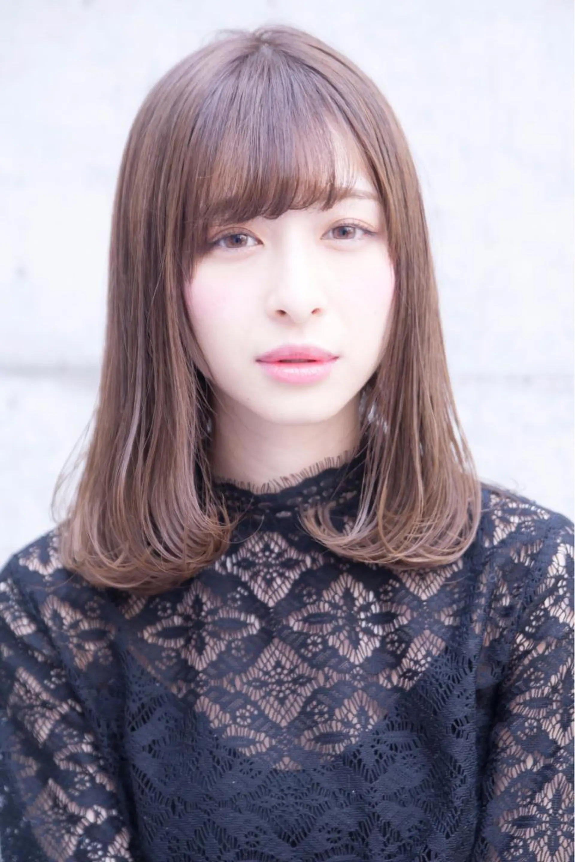 ミディアム カラー 縮毛矯正 ヘアセット hao所属・西山 頌太のヘアスタイル