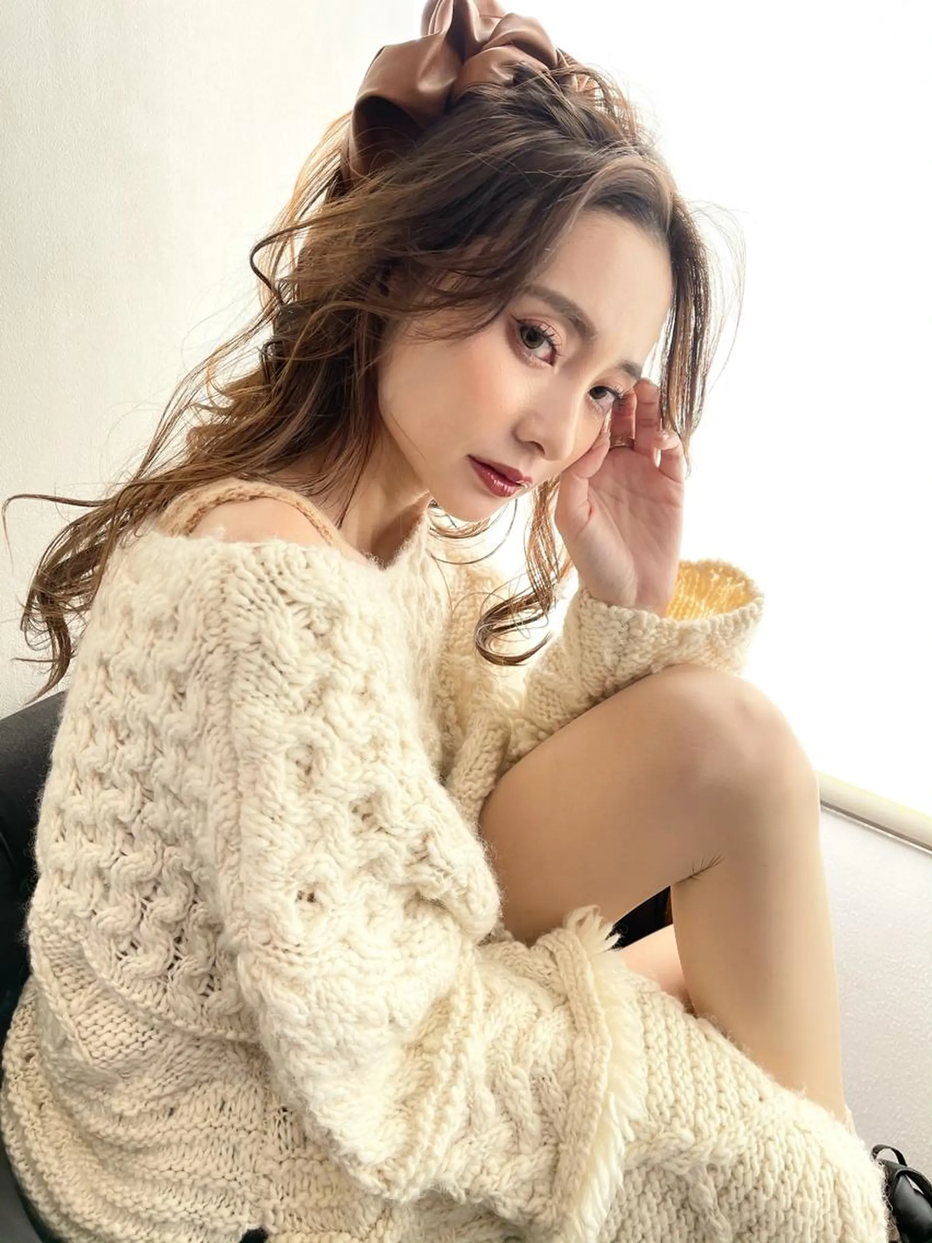 ロング ヘアアレンジ ハイライト カット ヘアカラー 韓国 / 中国ヘア 🦋Noniのヘアスタイル