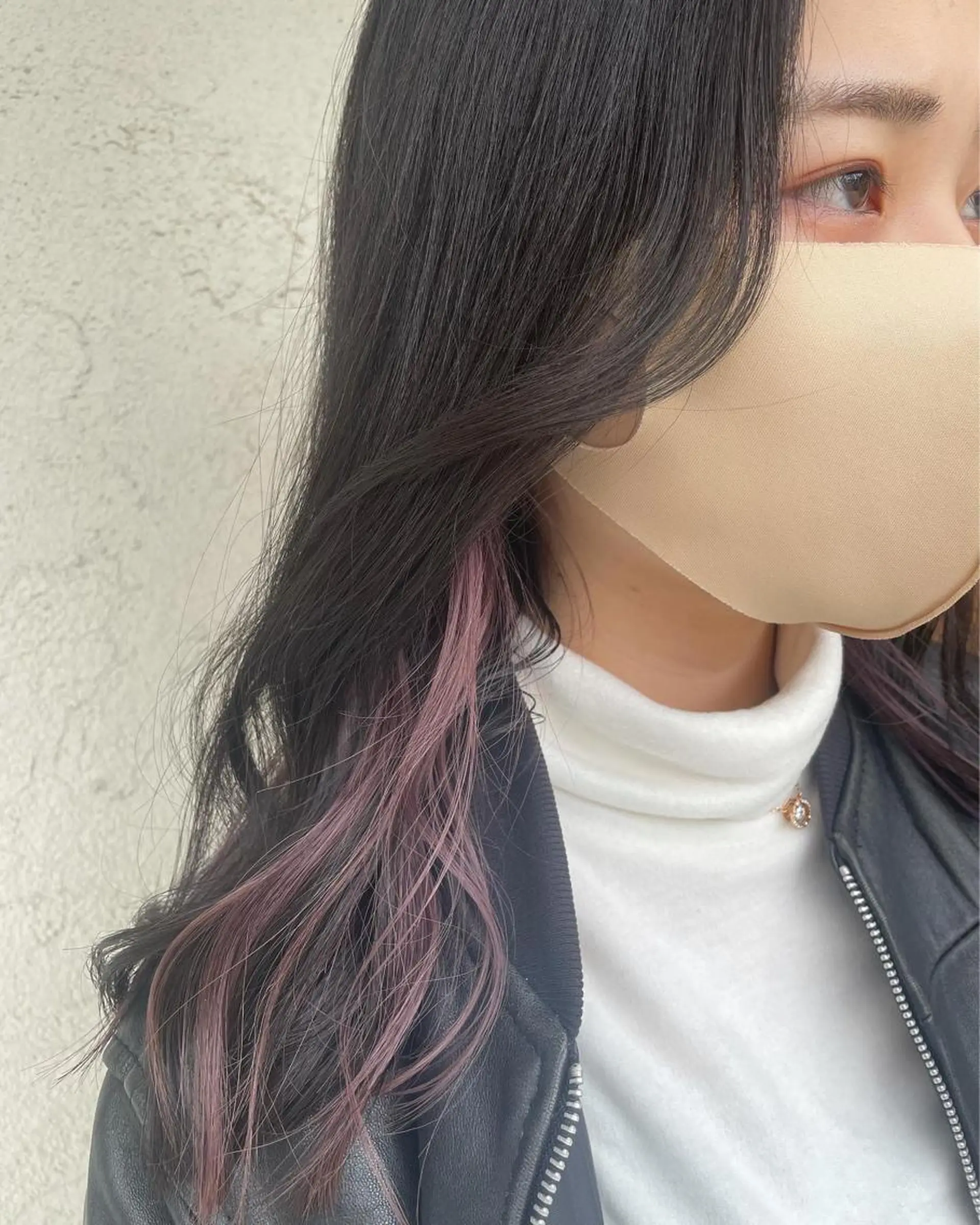 ロング カラー インナーカラー 前川 万都里のヘアスタイル