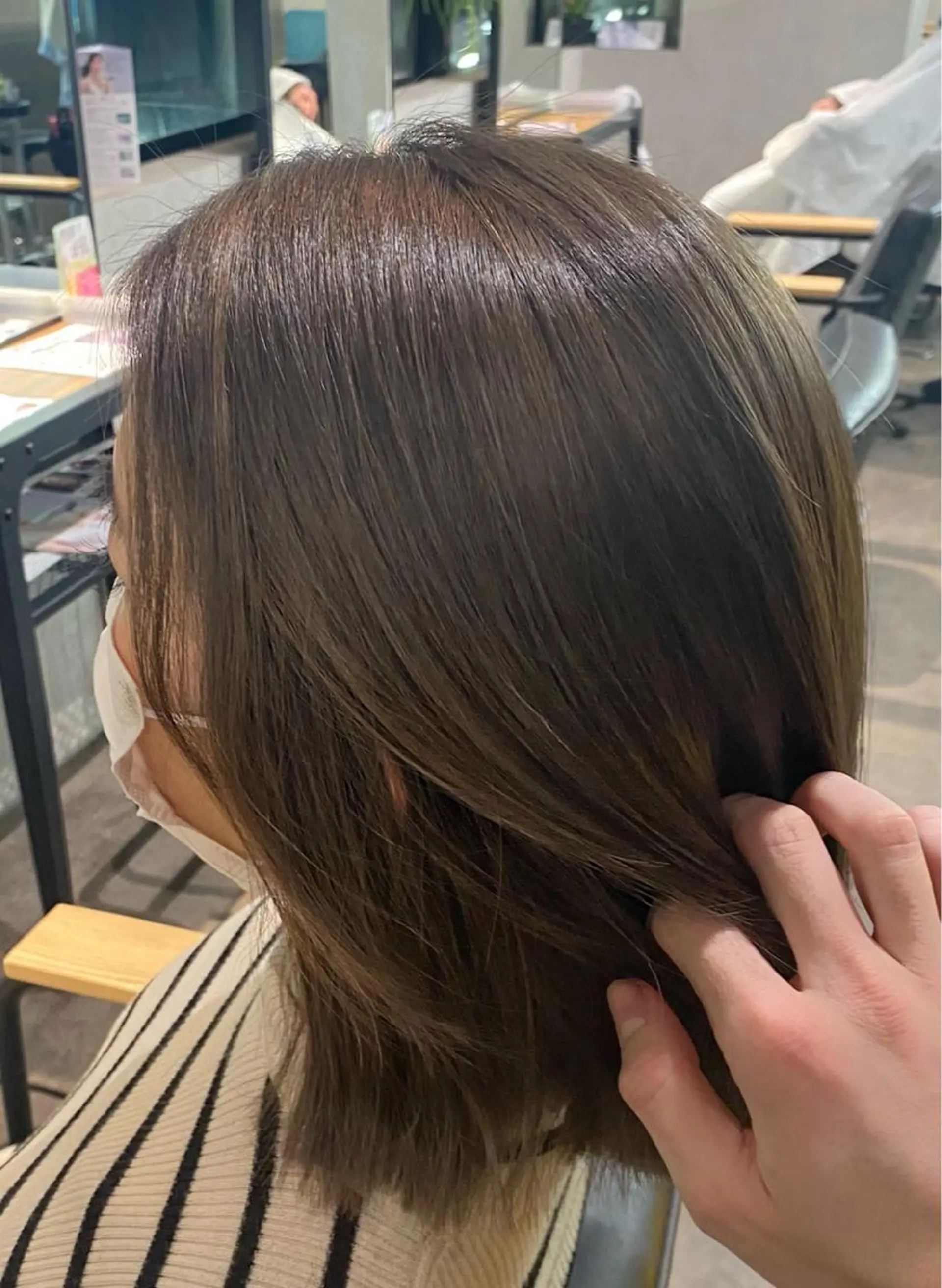 ミディアム カラー ヘアカラー お洒落カジュアル🍃 まなとのヘアスタイル