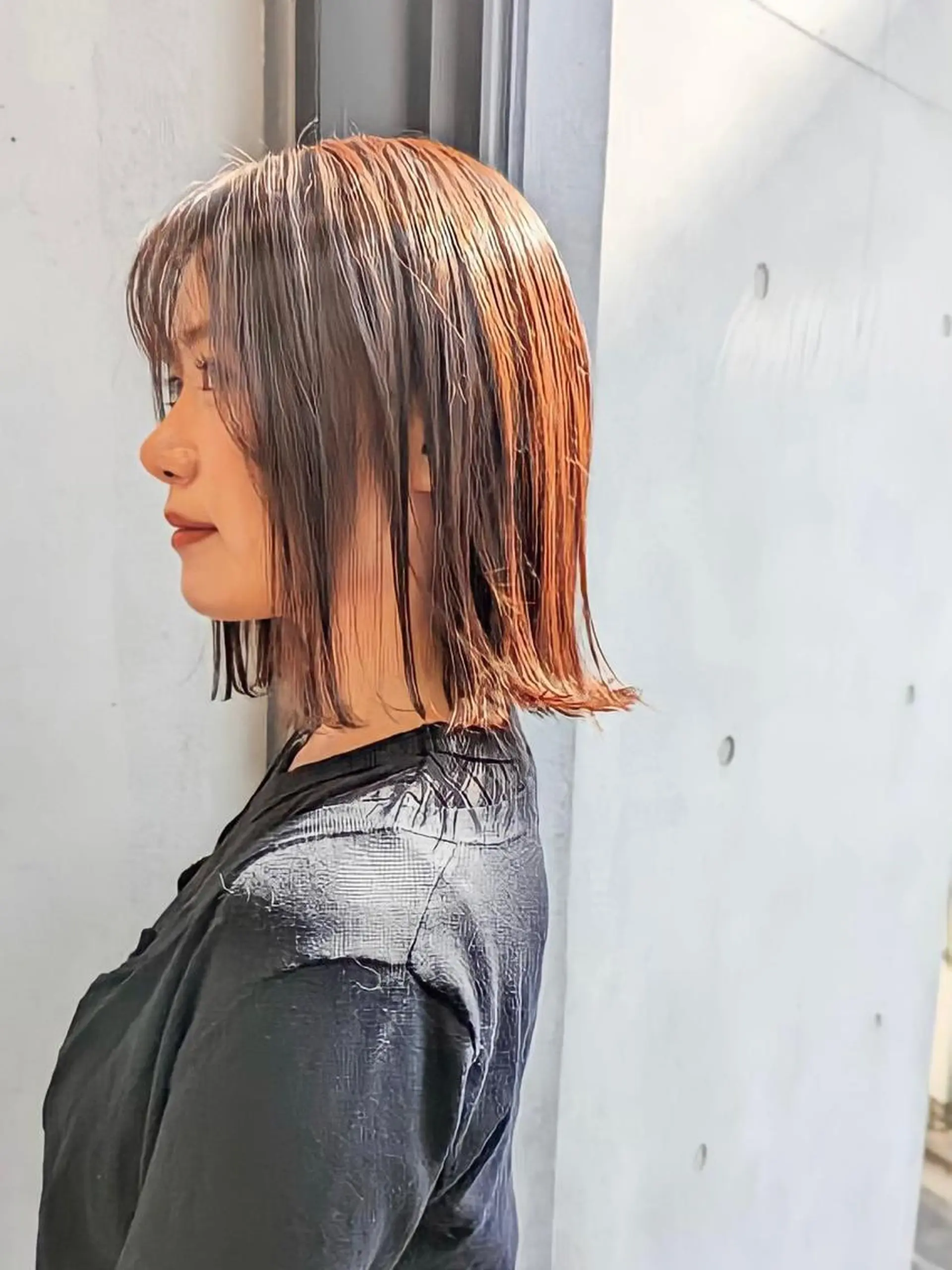 ミディアム カラー ヘアカラー 【似合わせるボブ✨】 sanaのヘアスタイル
