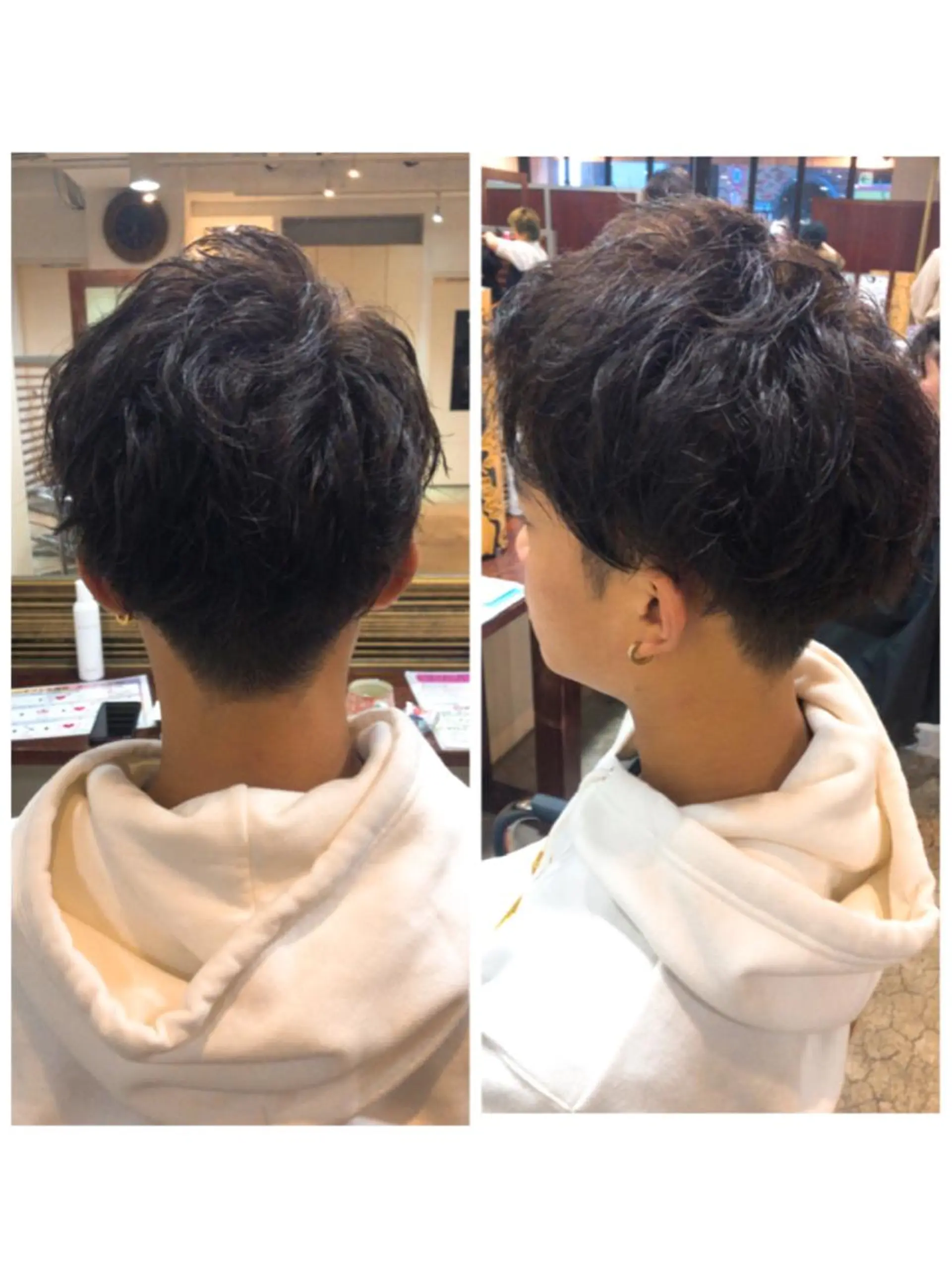 ショート カラー メンズ メンズパーマ 品田 真里のヘアスタイル