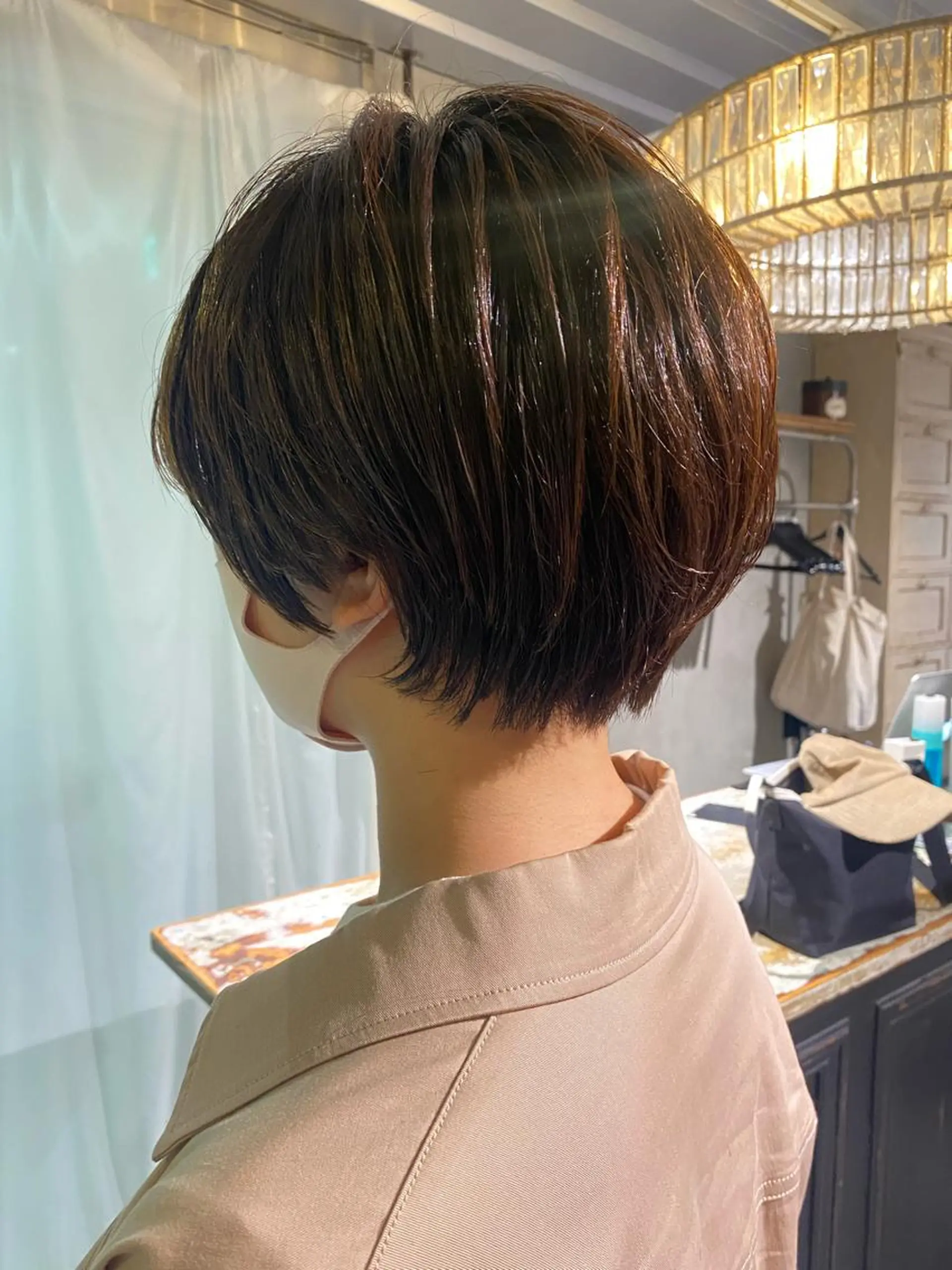 ショート くせ毛 ショートヘア カット トリートメント デザインカラー/パー マ🦖外岡咲希🦖のヘアスタイル