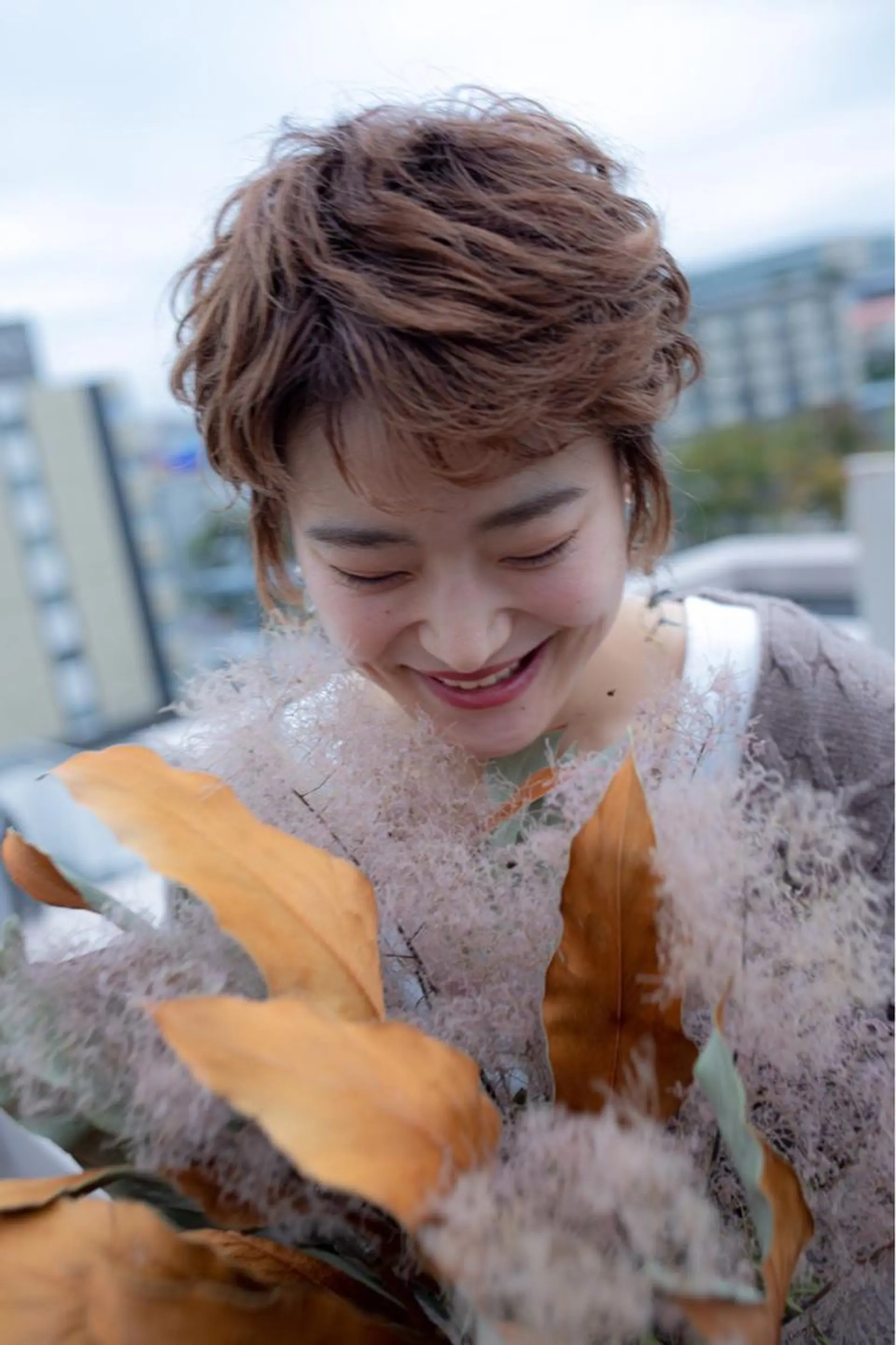 ショート カラー ente im所属・上田 文香のヘアスタイル