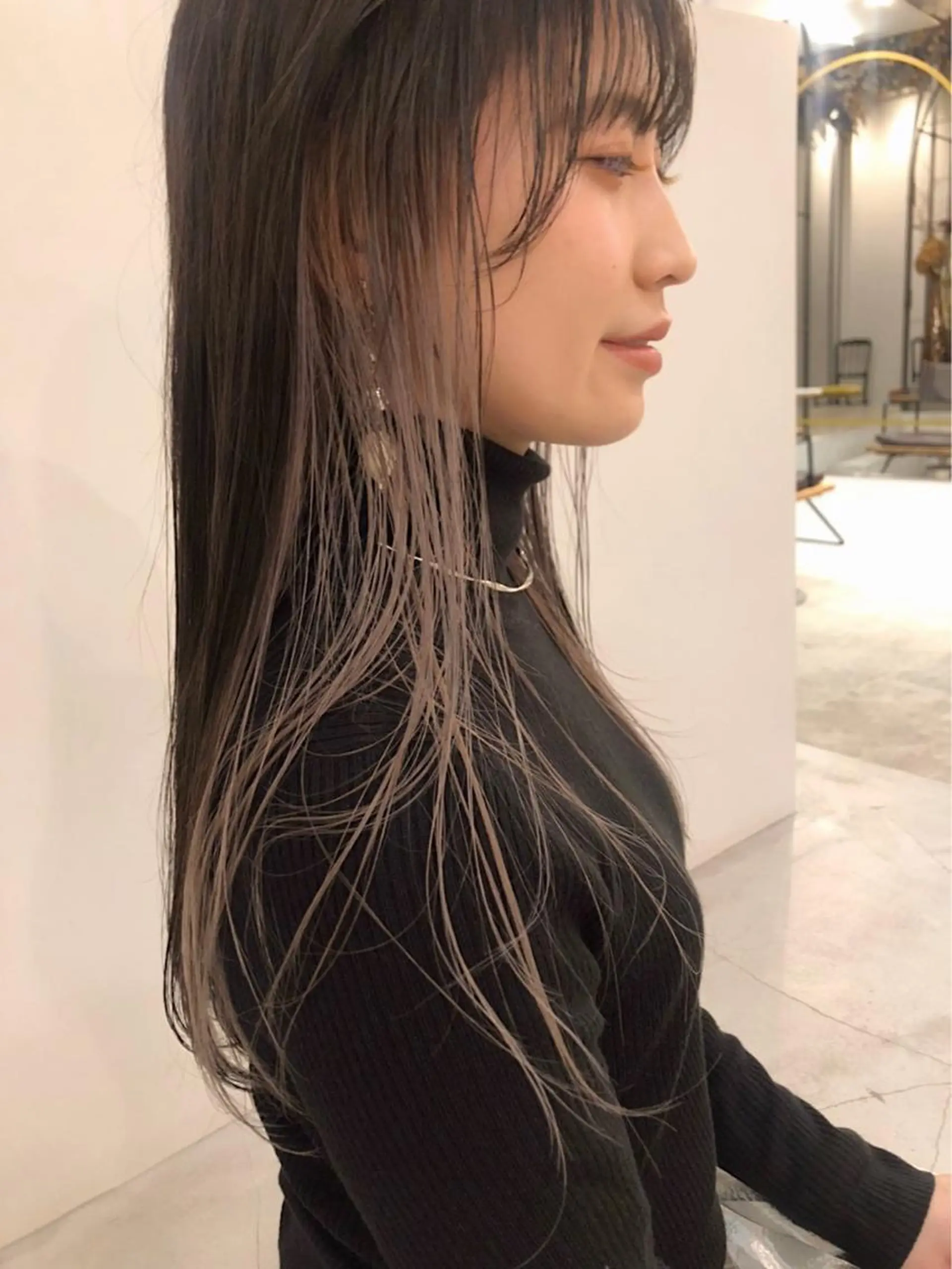 ロング カラー ベージュカラー Pros所属・nana/レイヤー /酸性ストレートのヘアスタイル