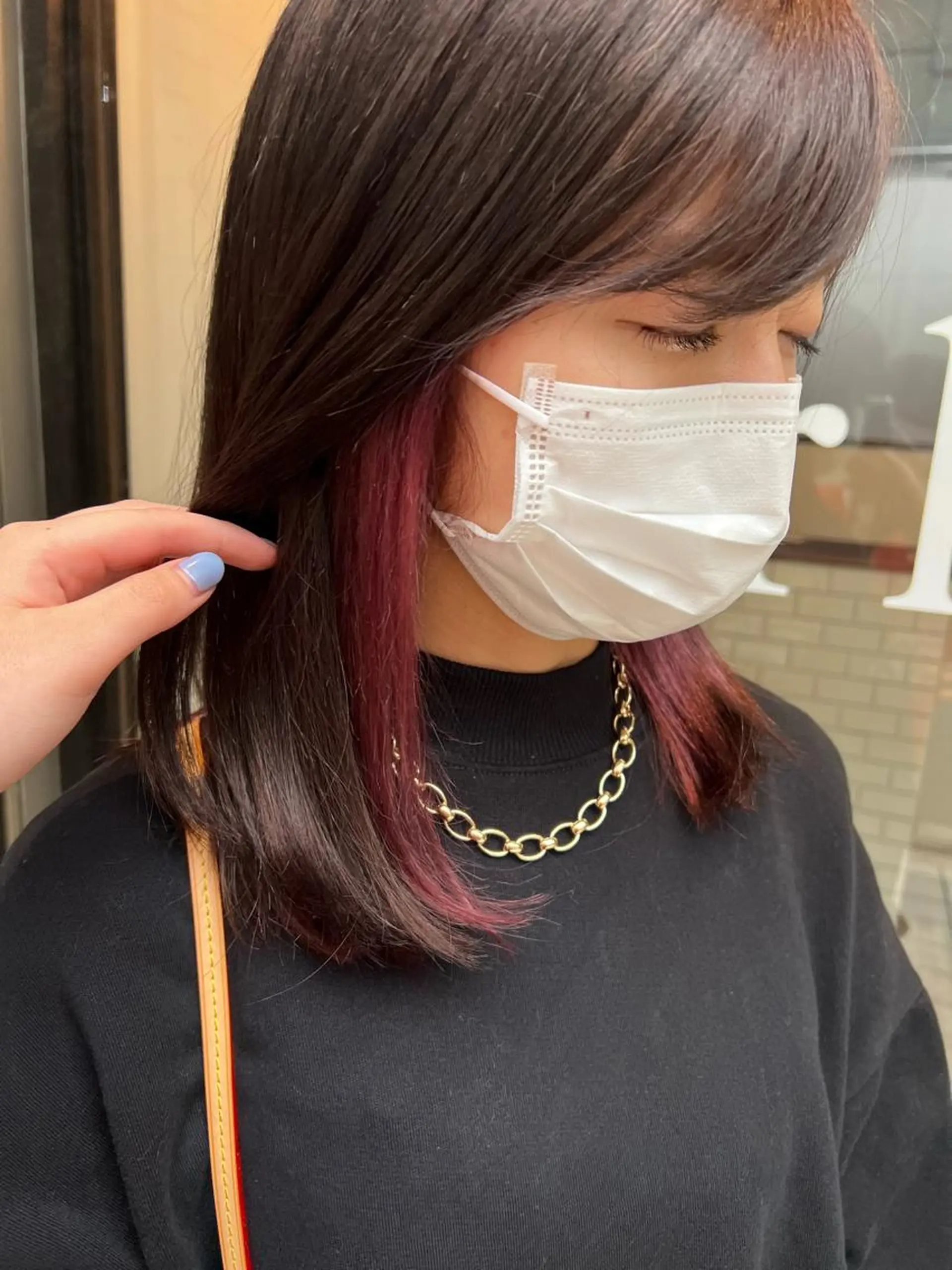 ミディアム カラー ブリーチ ピンクカラー トリートメント mizuki ニュアンスパーマのその他イメージ