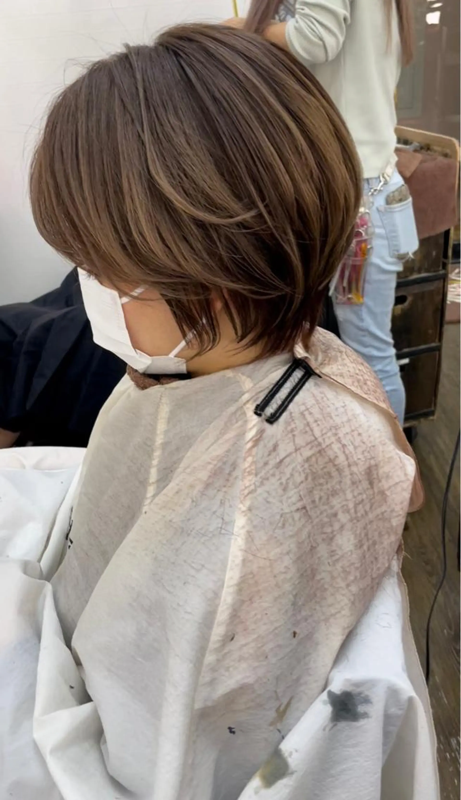 ショート ヒカ/外国人風 デザインカラーのヘアスタイル