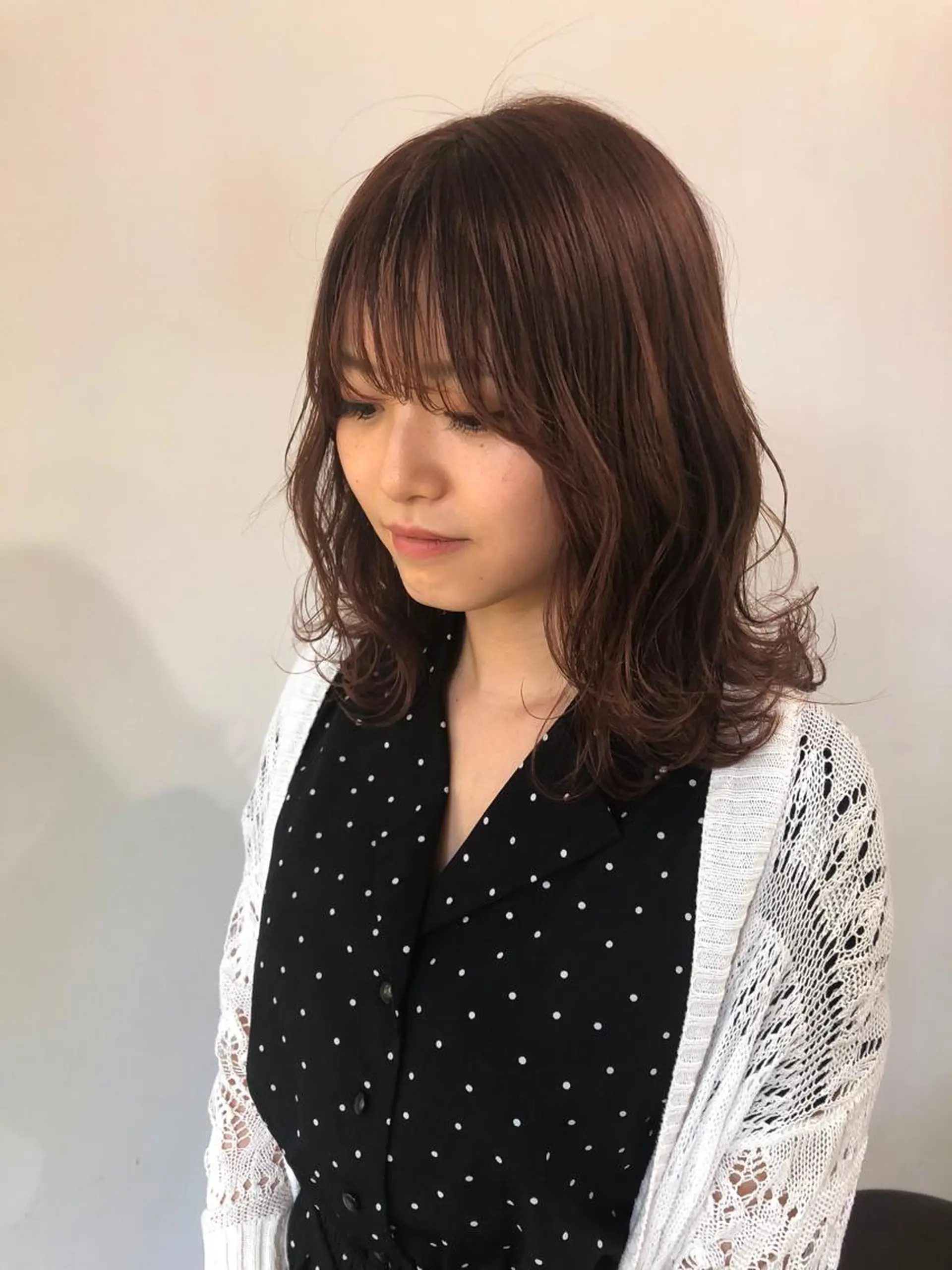 セミロング 森本裕/オーナー/ スパイラルパーマのヘアスタイル