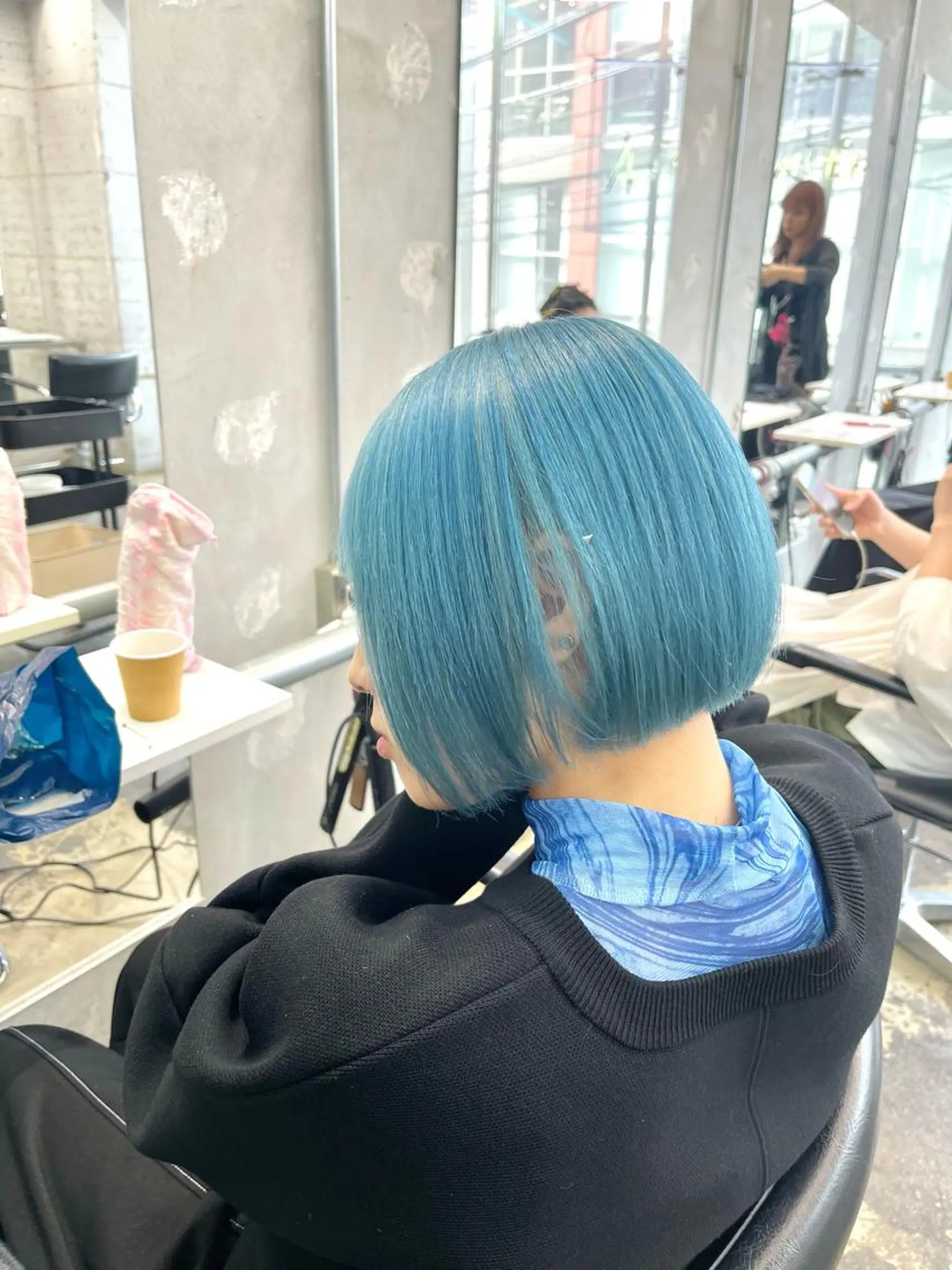 ショート カラー ハッシュカットとハイ トーン/HIROKIのヘアスタイル