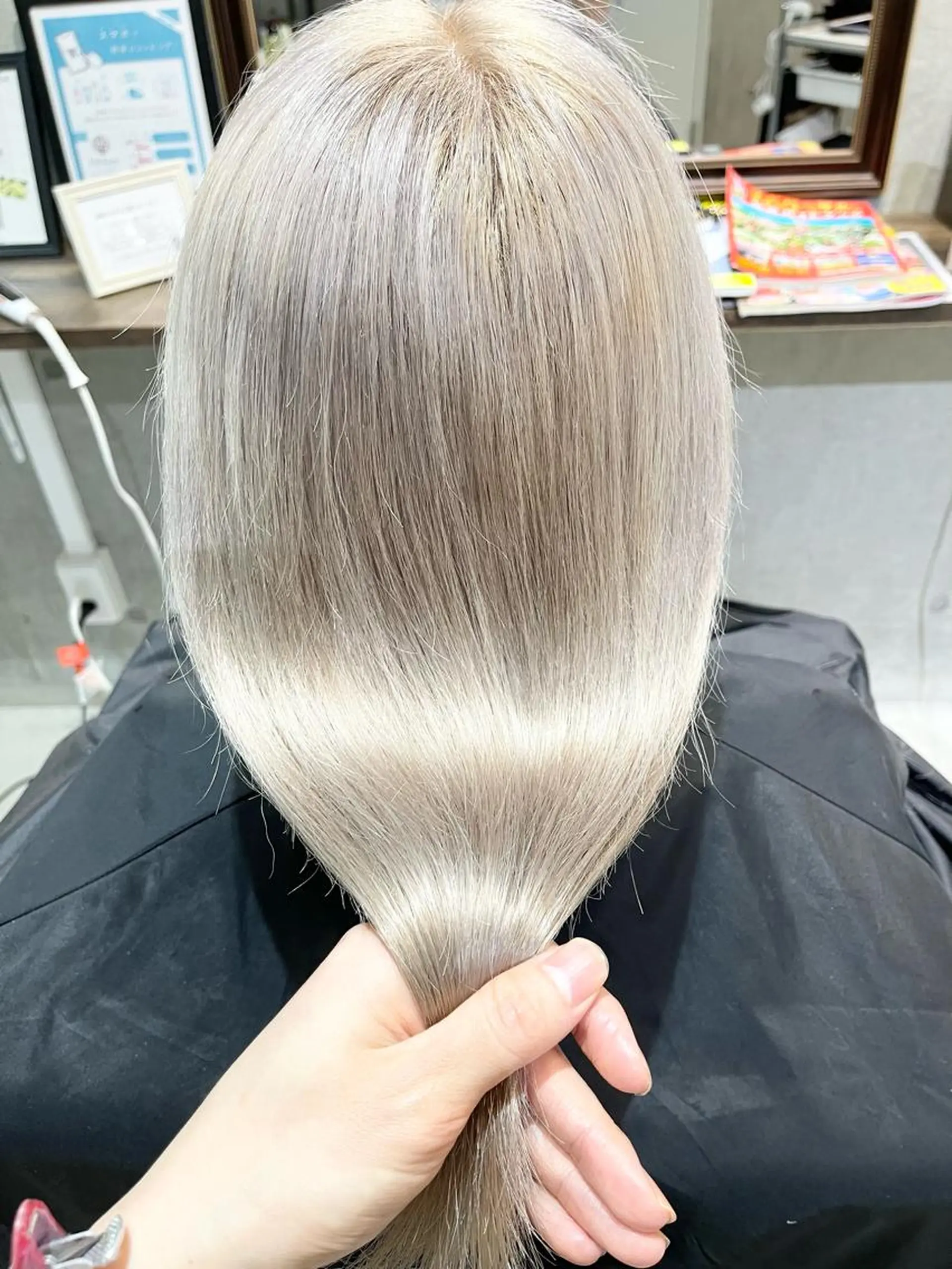 カラー 髪質改善 トリートメント 名古屋のピンク好き かずくん🦩のヘアスタイル