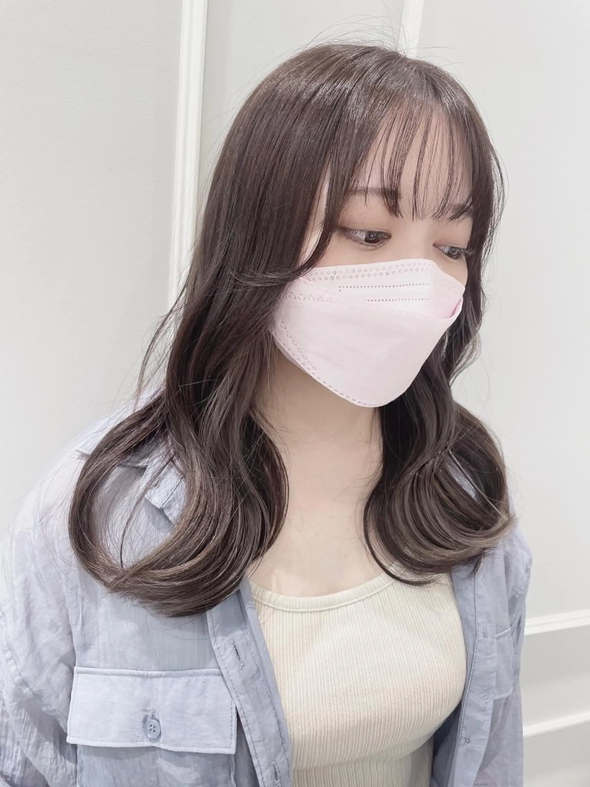 ミディアム カラー ブリーチ イヤリングカラー カット ヘアカラー トリートメント 🦖鶴岡香純🦖 産休中のヘアスタイル