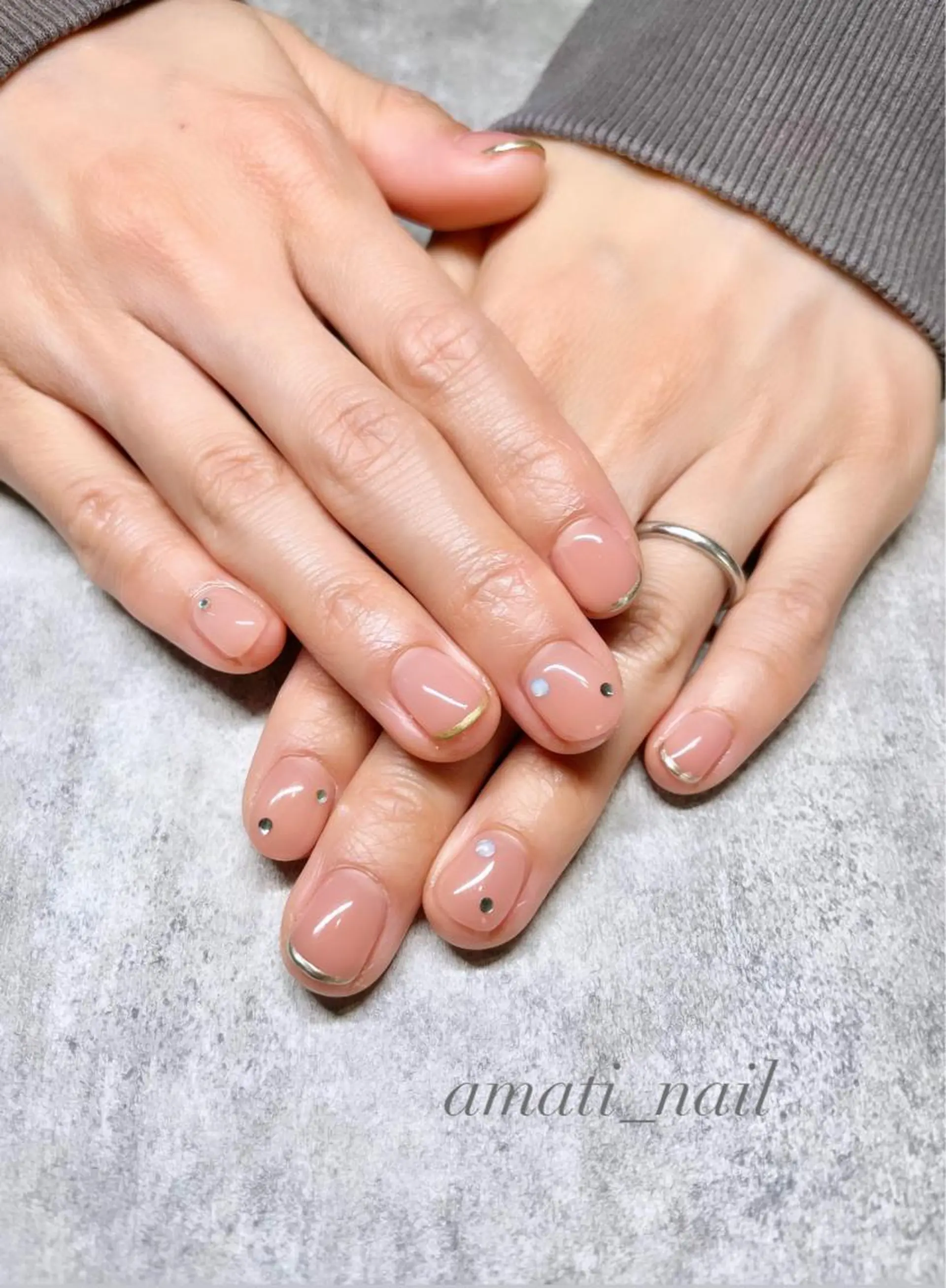 ネイル 入学式 フットネイル フレンチネイル ジェルネイル グラデーション ハンドネイル amati_nail TAKAKOのネイルデザイン