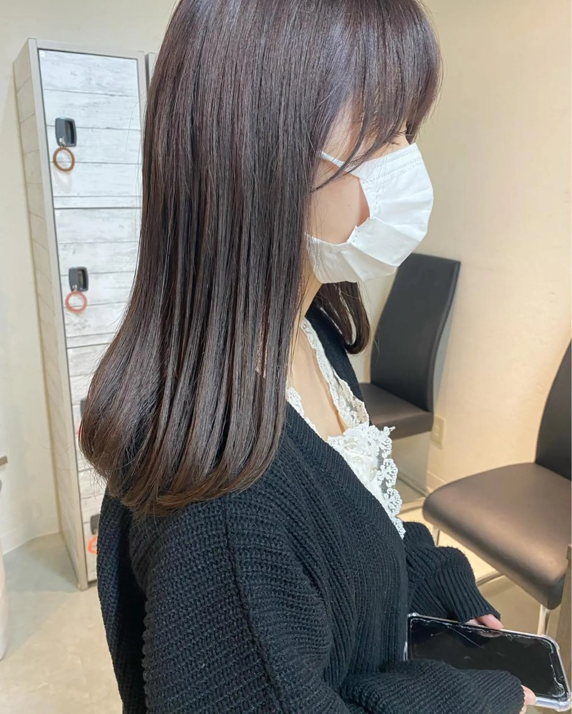 ロング カラー カット ヘアカラー トリートメント 後藤紗英/髪質改善 /オリーブベージュのヘアスタイル