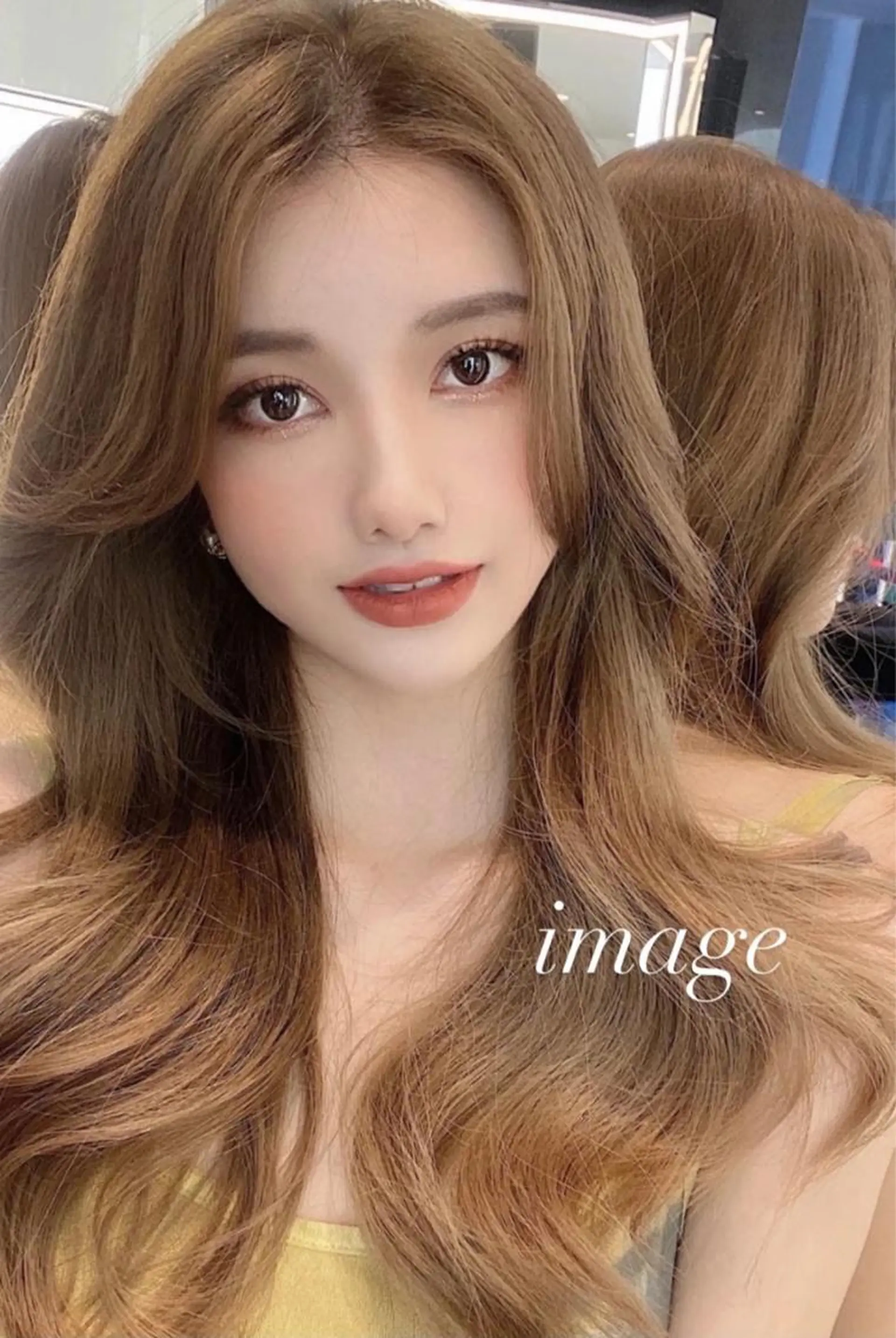 ロング カット ヘアカラー トリートメント 韓国 / 中国ヘア 🦋Noniのヘアスタイル