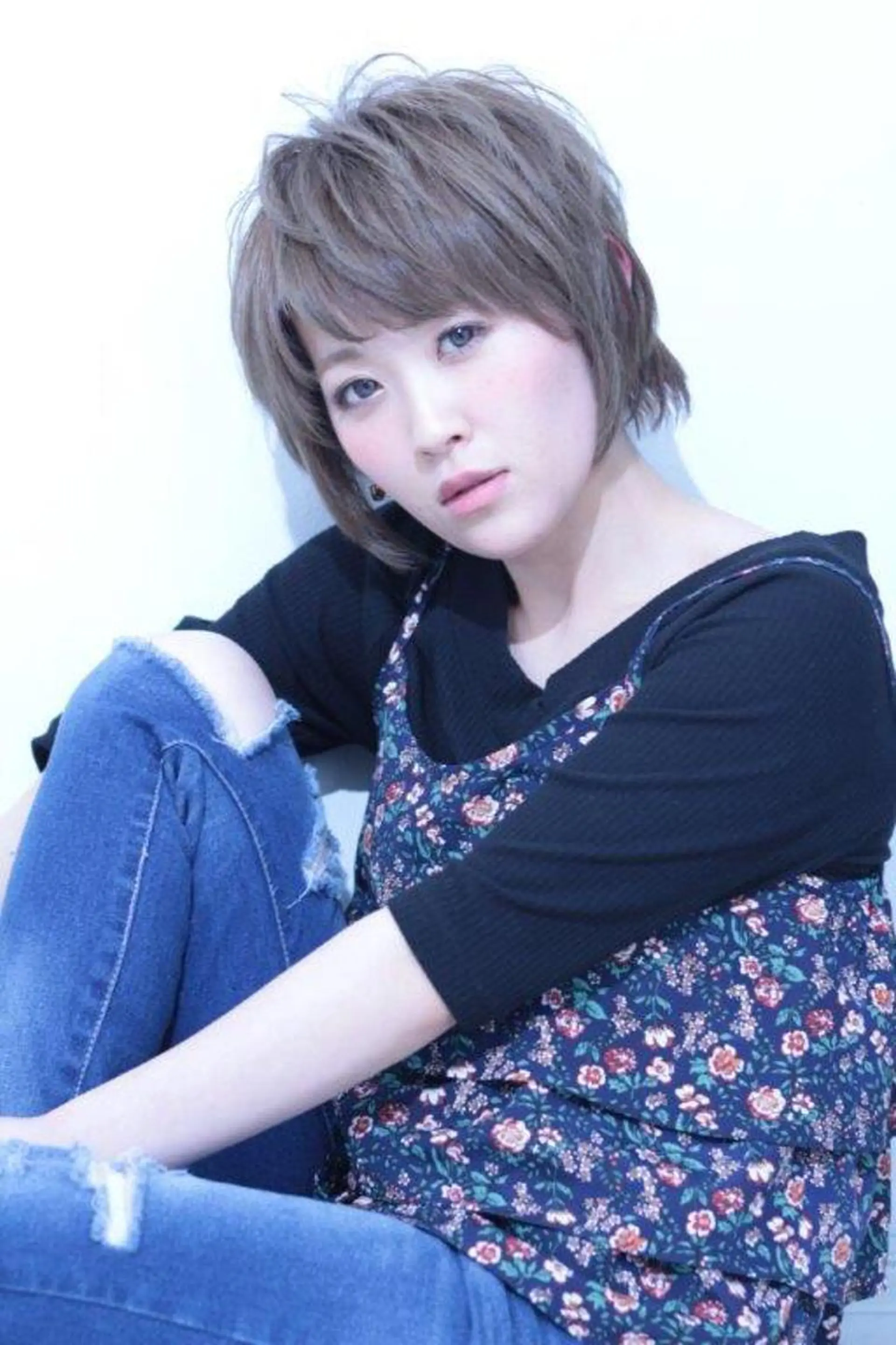 ショート クセ、艶にお悩みの方 ブリーチ毛にも縮毛可のヘアスタイル
