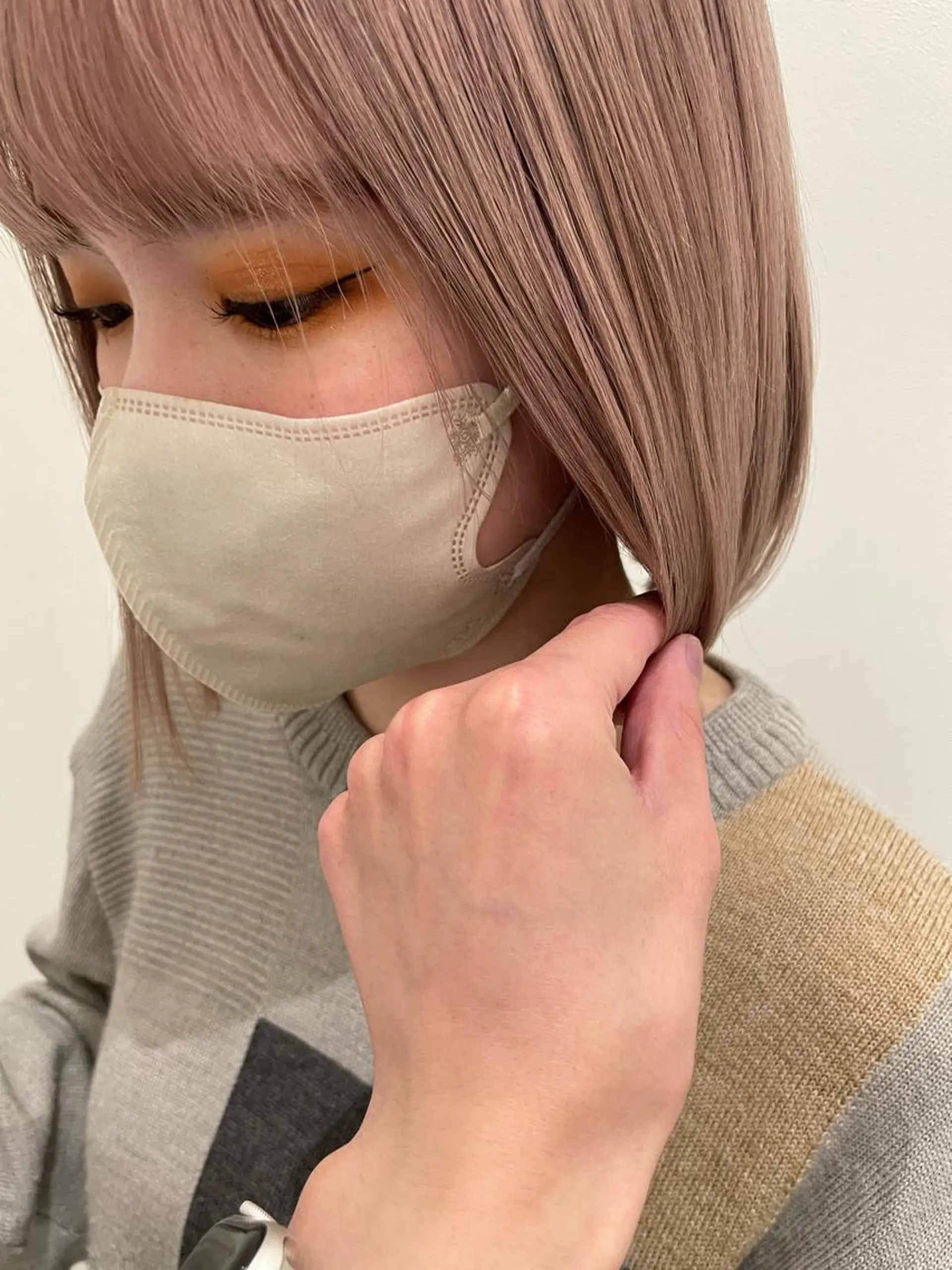 ミディアム カラー グレージュ i.+sapporo所属・ショート/レイヤー /札幌/小山内のヘアスタイル