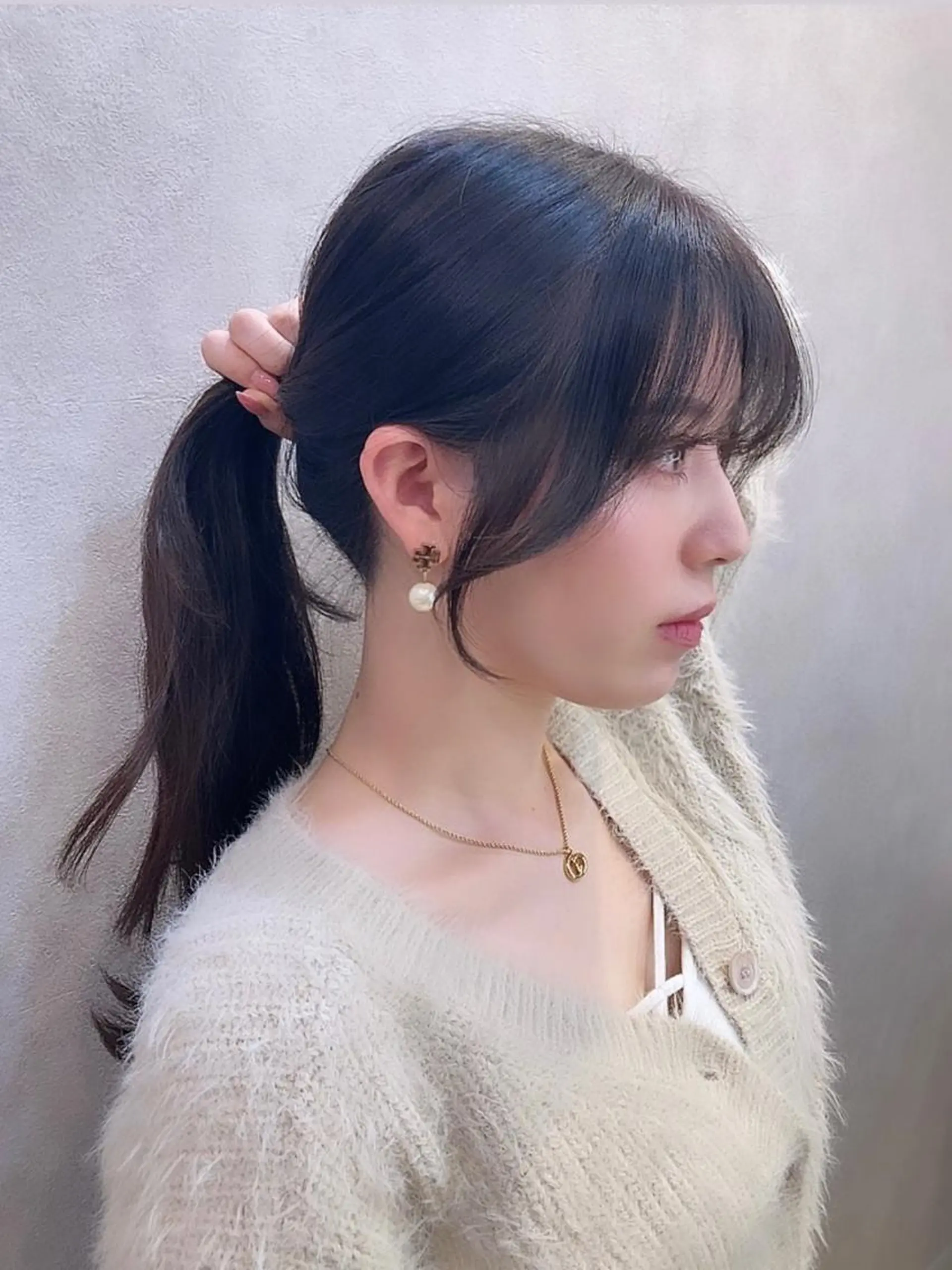 セミロング カラー 透明感カラー グレージュ 韓国風ヘア 🩷韓国ヘア/ヨシン モリ🩷Maikaのヘアスタイル