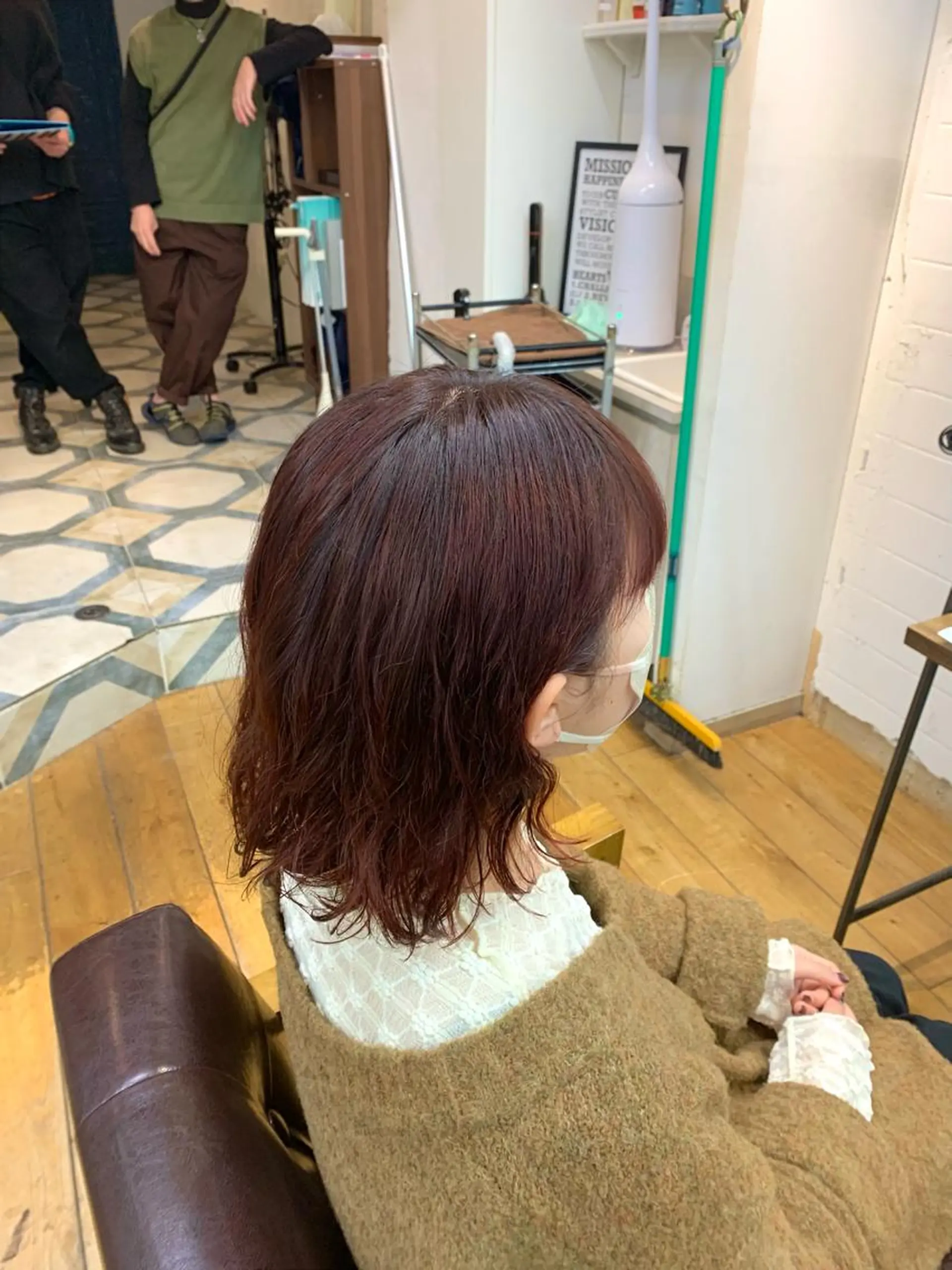 ミディアム カラー オレンジ レッドカラー 年内期間限定 🫧まゆ🫧のヘアスタイル