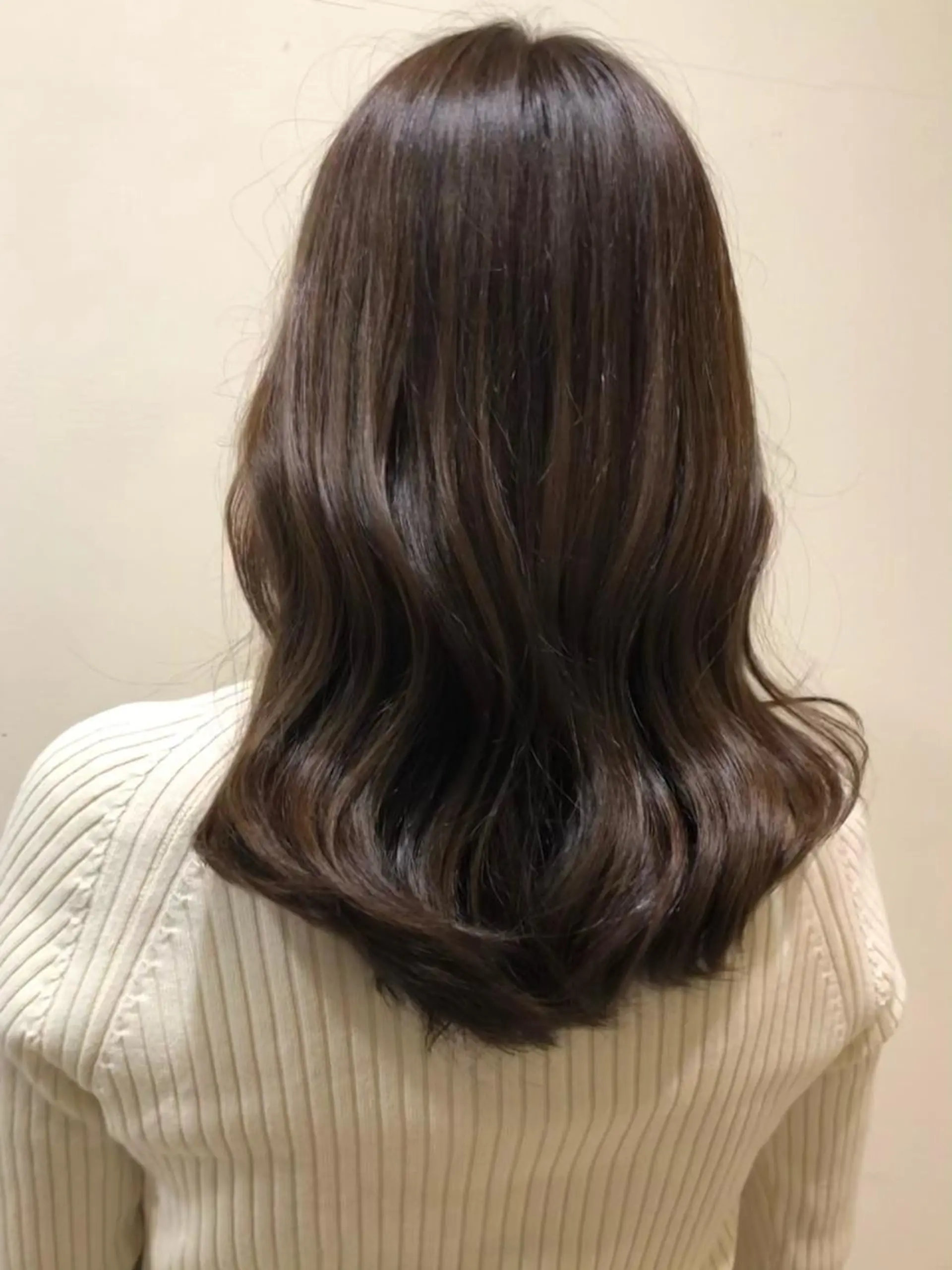 セミロング カラー ベージュカラー モカベージュ オレンジ アンサイ 成増のヘアスタイル