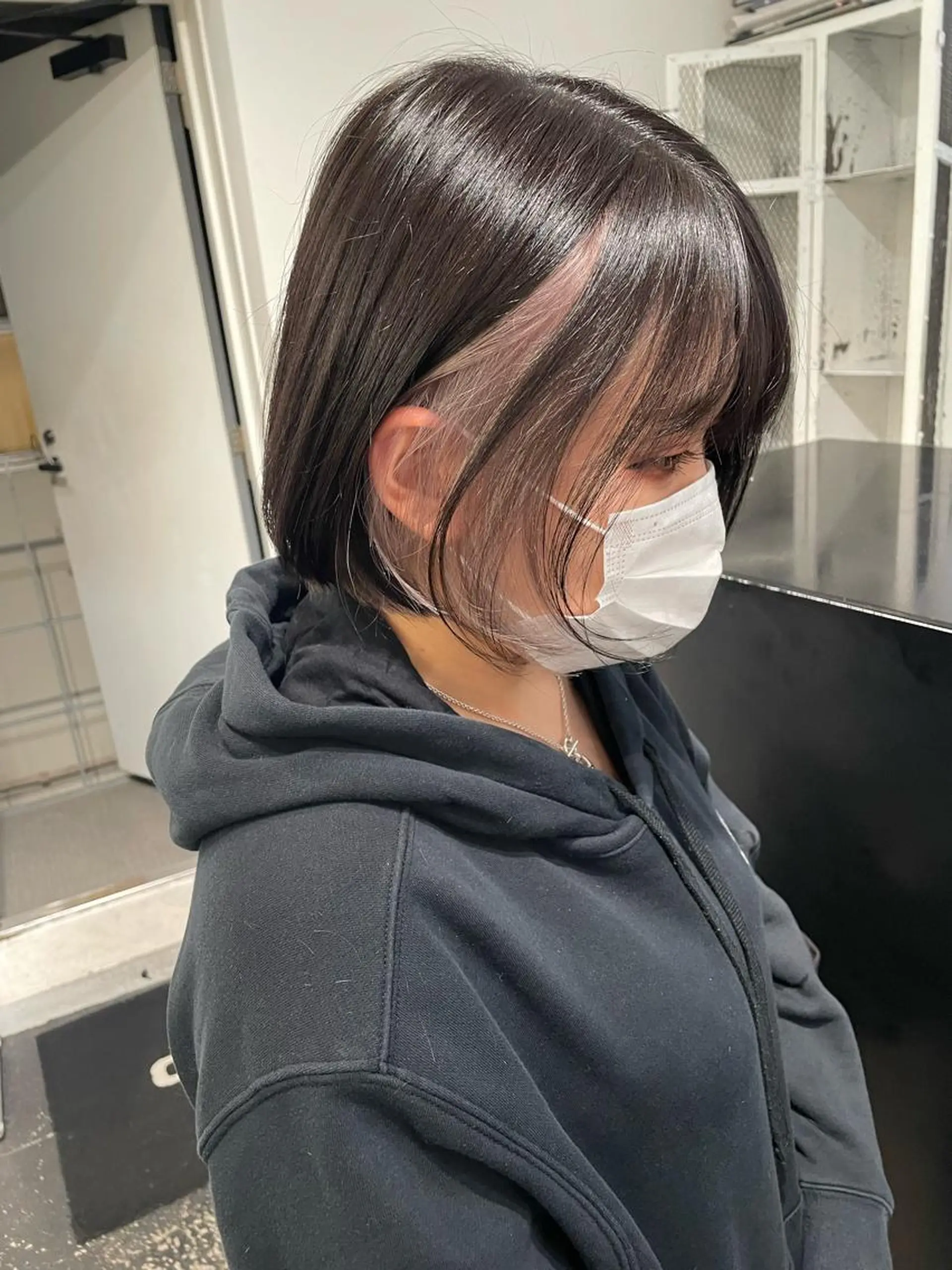 ショート カラー パーマ ヘアアレンジ メンズ キッズ ネイル マツエク・マツパ アイブロウ メンズブリーチ ブリーチ ラベンダーカラー カット ヘアカラー トリートメント 艶ハイトーン/ヘア アレンジAYAKAのヘアスタイル