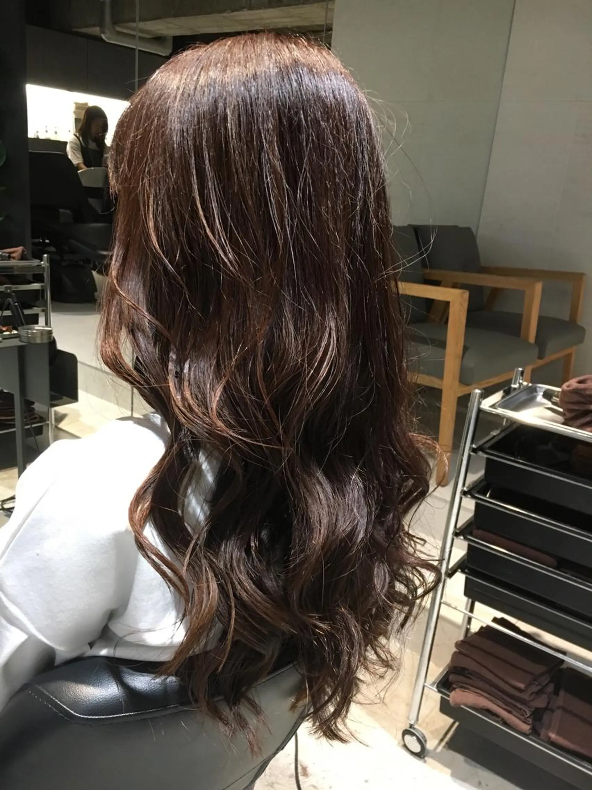ロング カラー ベージュカラー コーラルベージュ ピンクカラー カット ヘアカラー トリートメント 髪質改善ULTOWA ✨松井　美幸のヘアスタイル