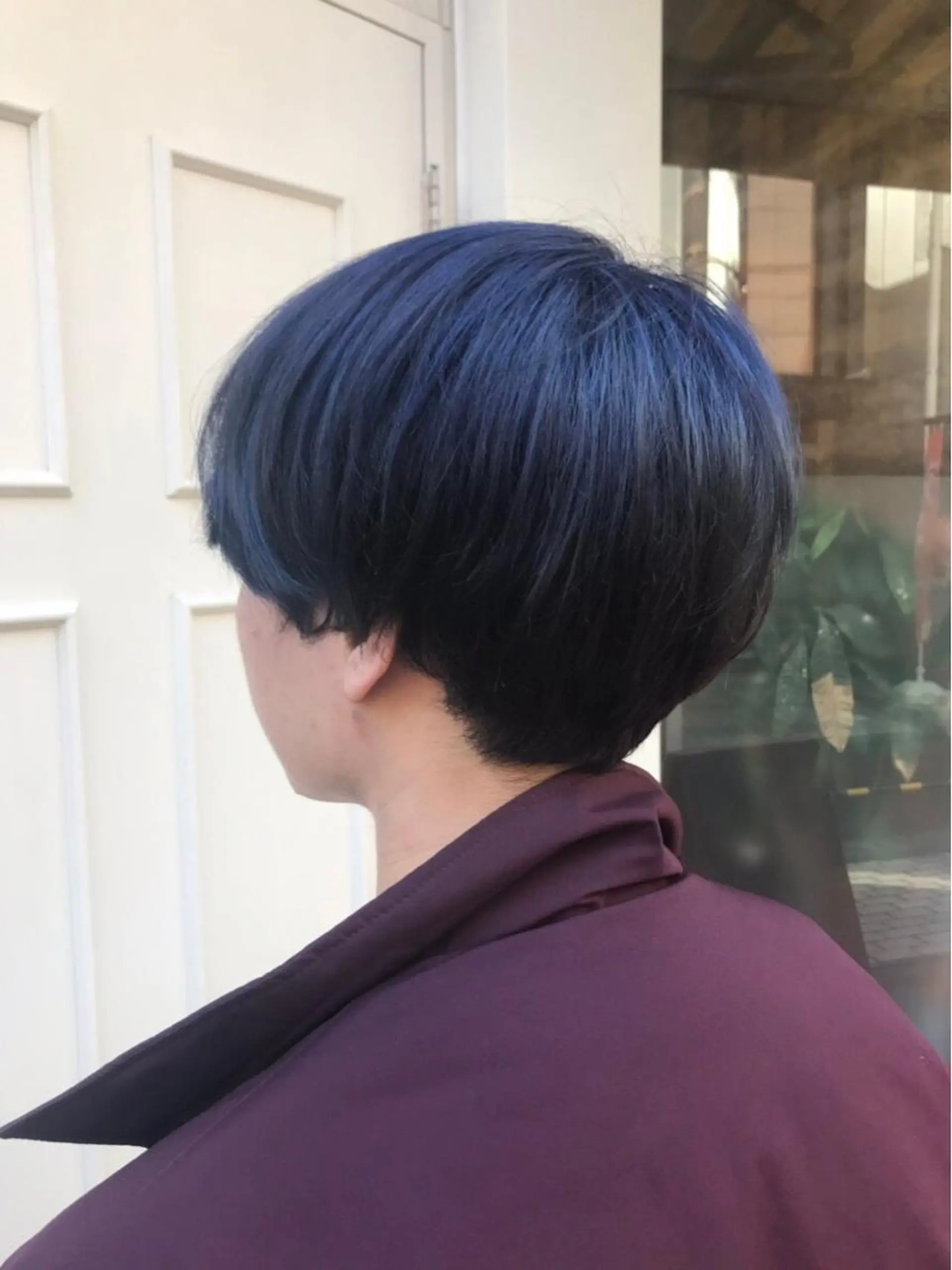 ショート カラー ブルーカラー ネイビーカラー 💈Blanco💈 カラー&ケア🌈のヘアスタイル