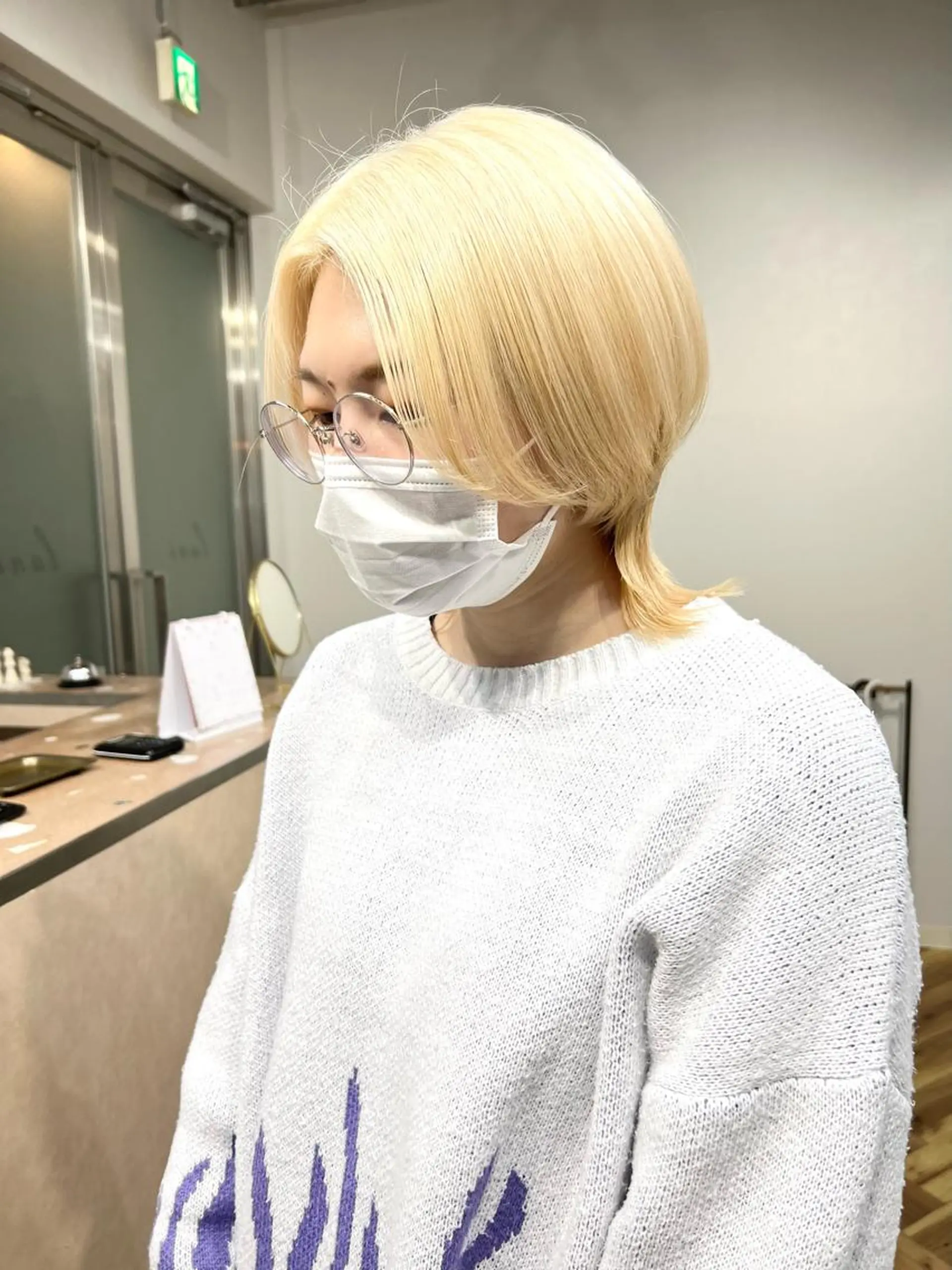 ミディアム カラー バレイヤージュ ブリーチ ケアブリーチ ハイライトカラー インナーカラー ヘアカラー トリートメント lani 天神大名/ブリーチのヘアスタイル