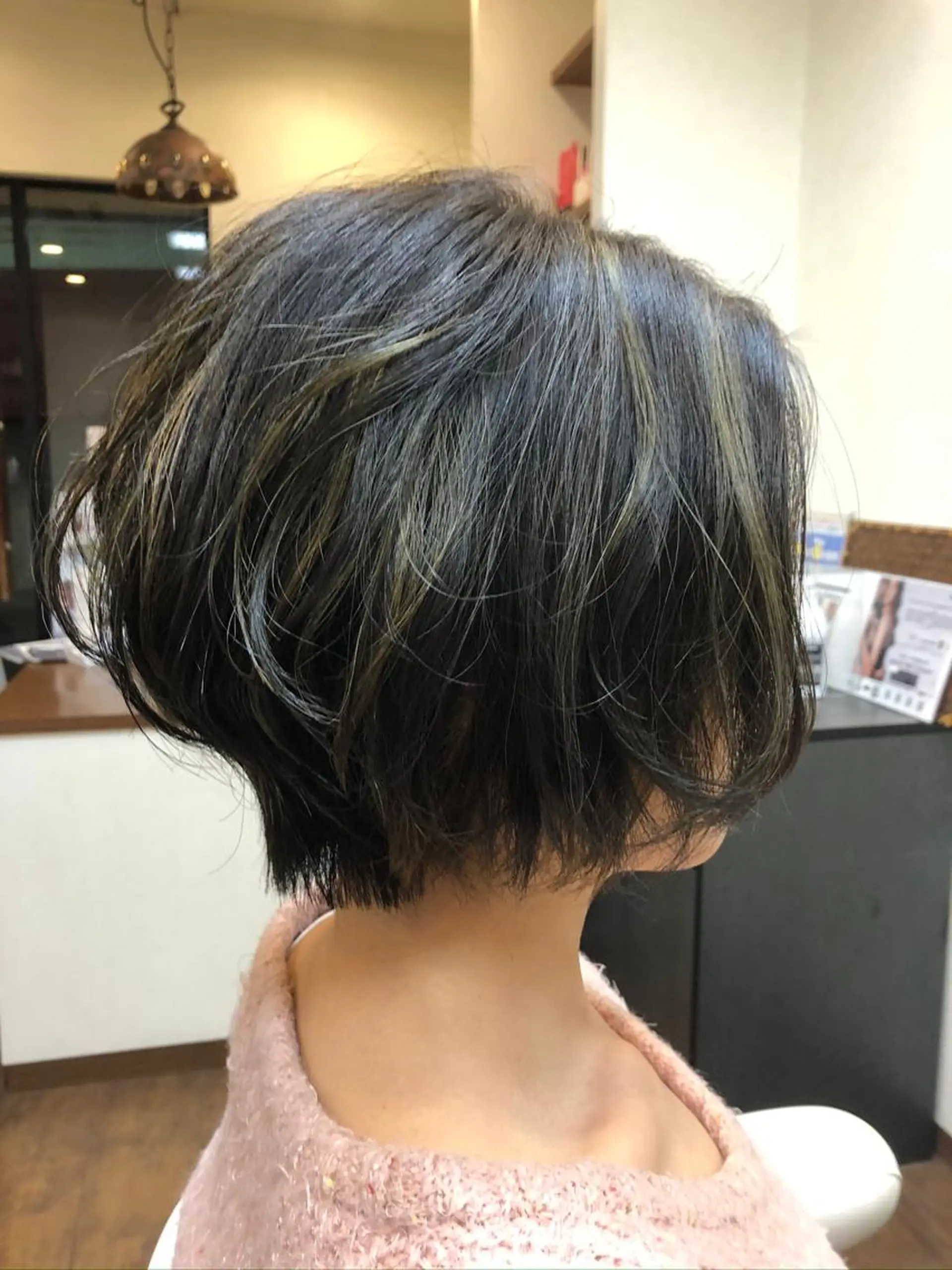 ショート カラー ハイライトカラー ハイライト ショートヘア ヘアカラー トリートメント ヘアーズ　ゼロ所属・❤️ヘアーズ ゼロ❤️のヘアスタイル