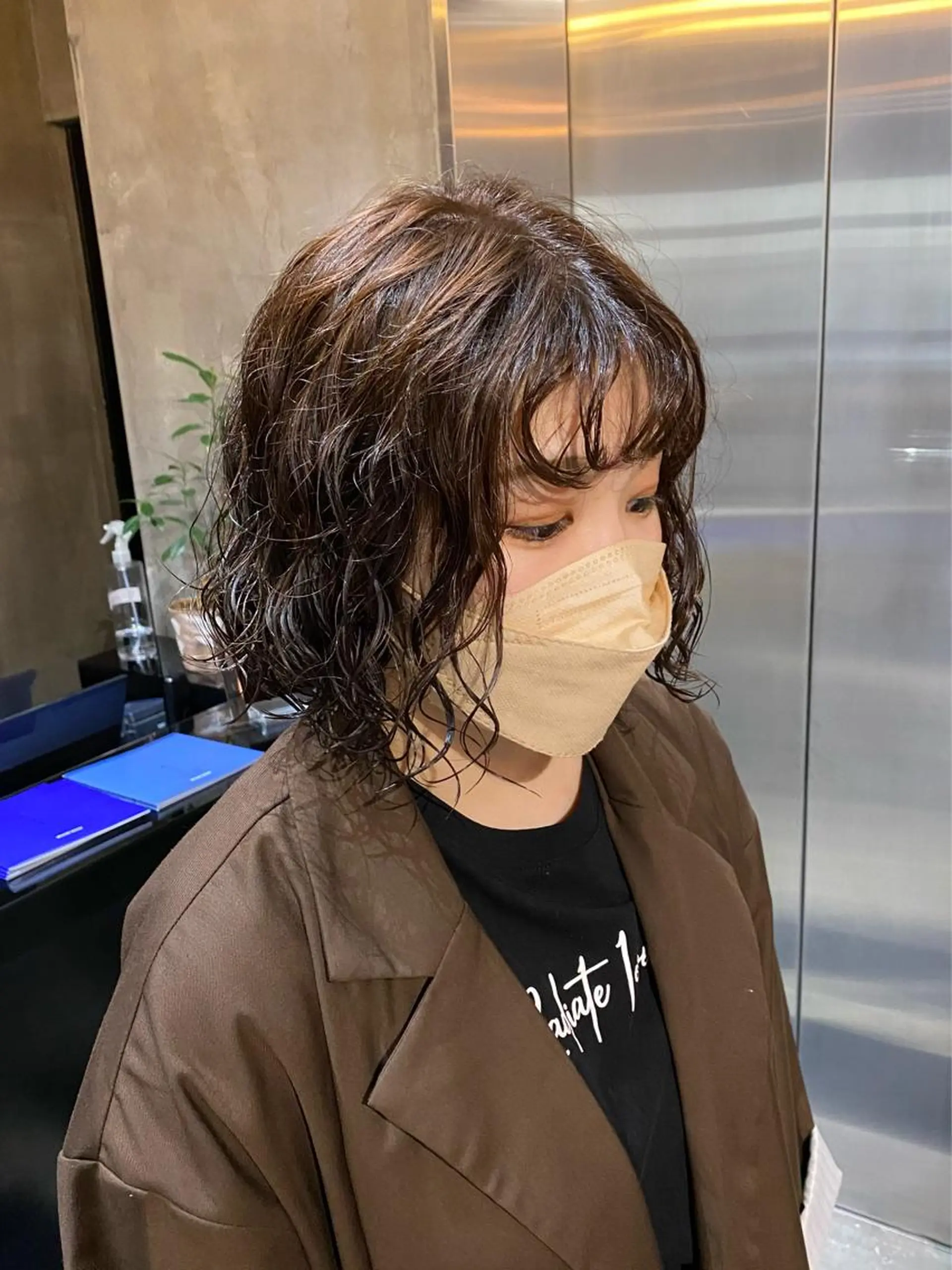 ミディアム パーマ Agu hair lore沼館店所属・八戸パーマ/メンズパ ーマ/シンゴ。のヘアスタイル