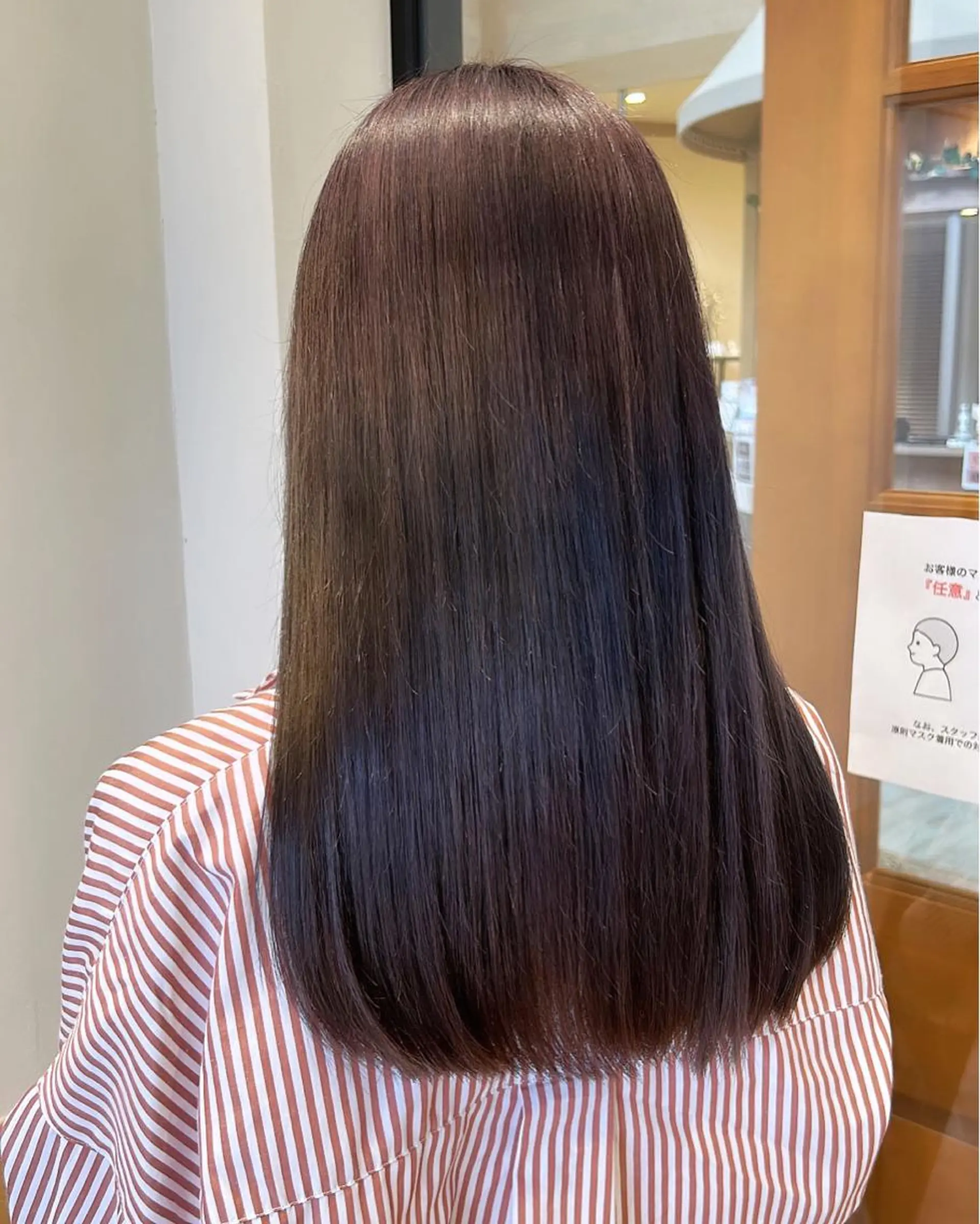 ロング カラー グレージュ ラベンダーカラー ラベンダーグレージュ ラベンダーグレー 津田 七美希のヘアスタイル