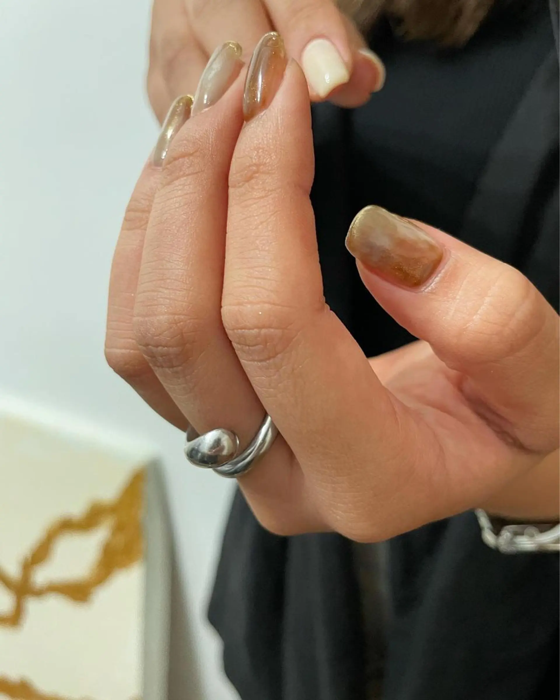 ネイル ハンドネイル フットネイル kiii.__ ✴︎*のネイルデザイン