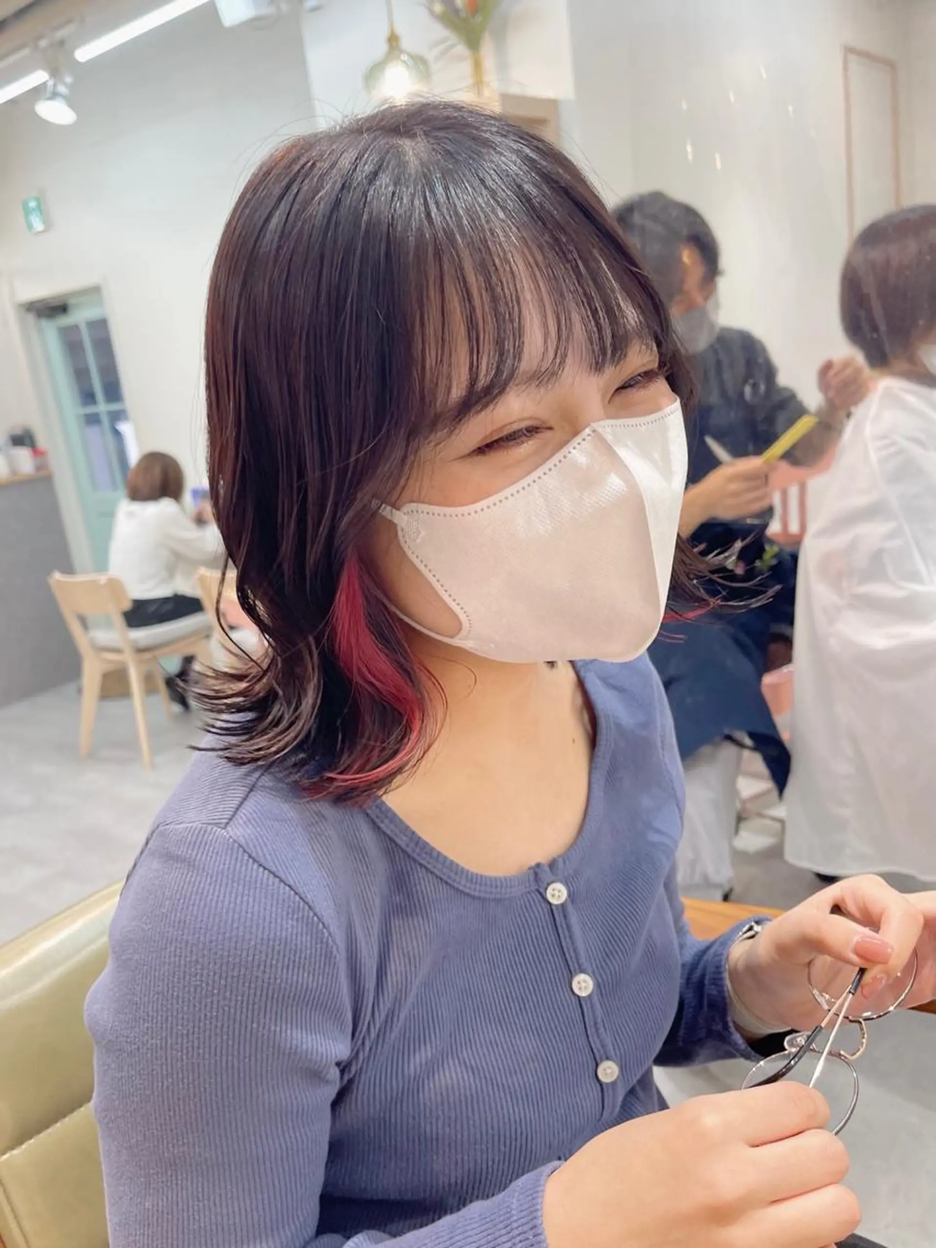ミディアム カラー カット ヘアカラー 超ボブ特化船橋駅 徒歩5分/國分雄斗のヘアスタイル