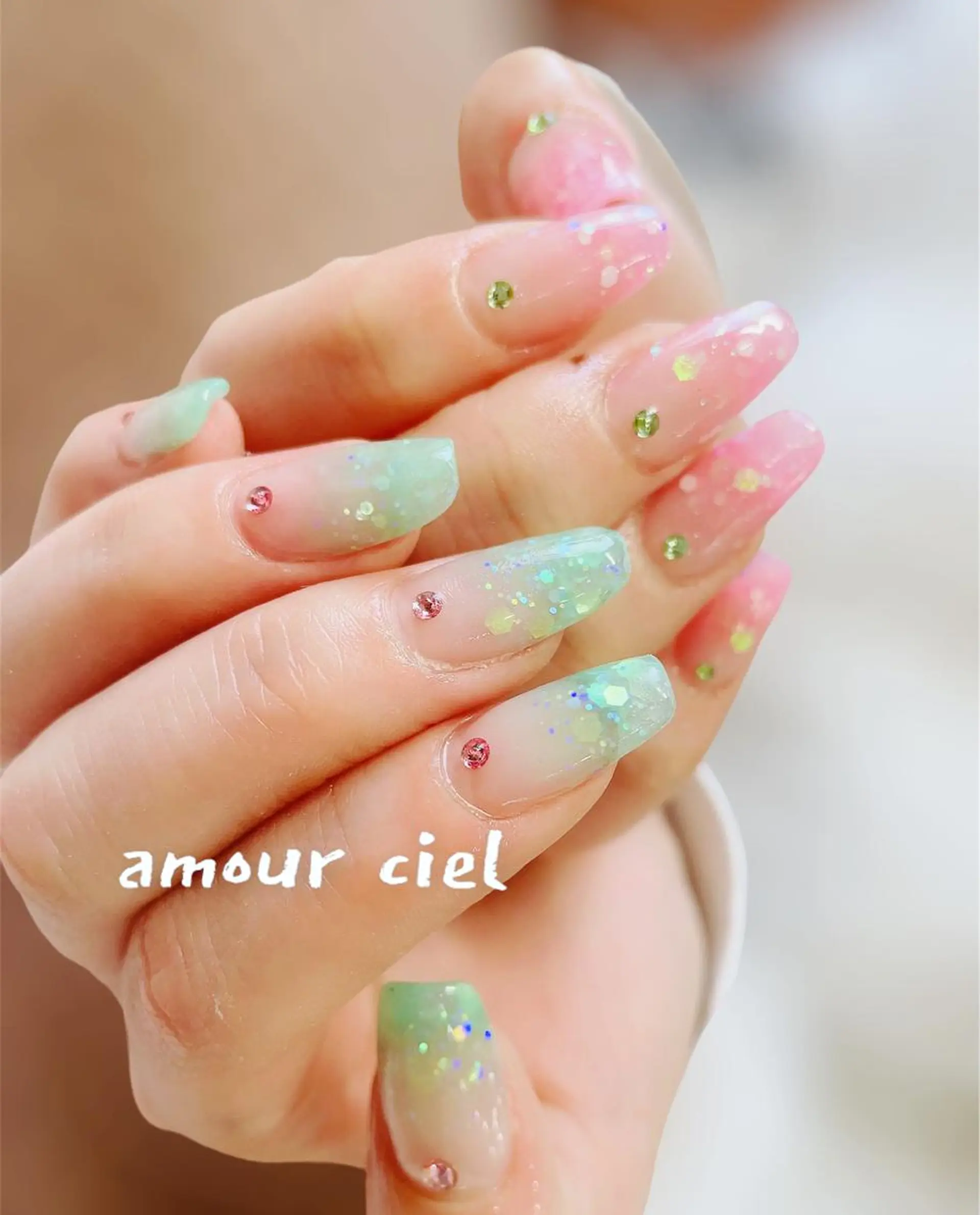 ネイル amour ciel所属・amour ciel あゆみ…☺︎のネイルデザイン