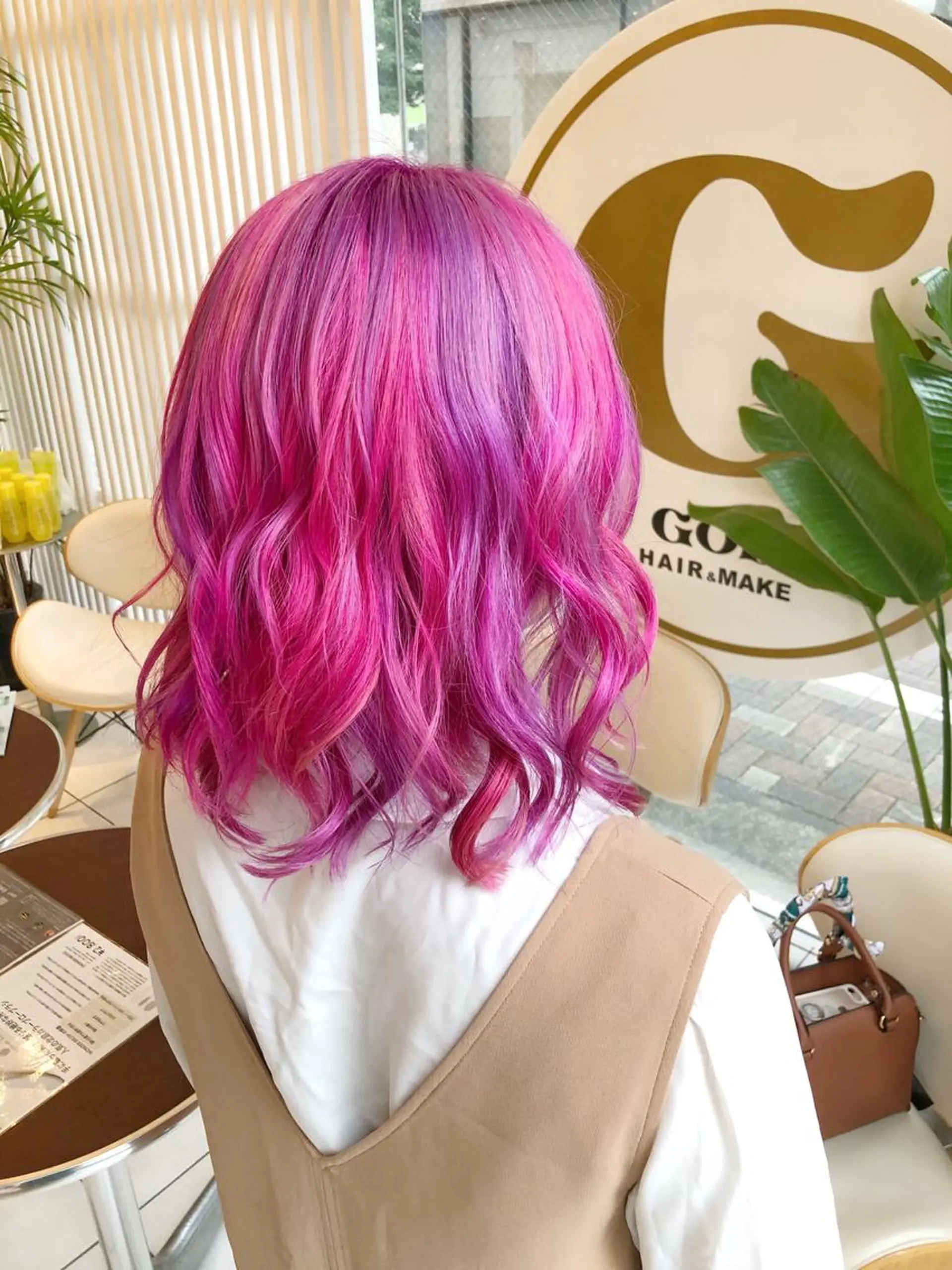 pink×purple 派手髪さんです ダメージの出ないカラーバターを
