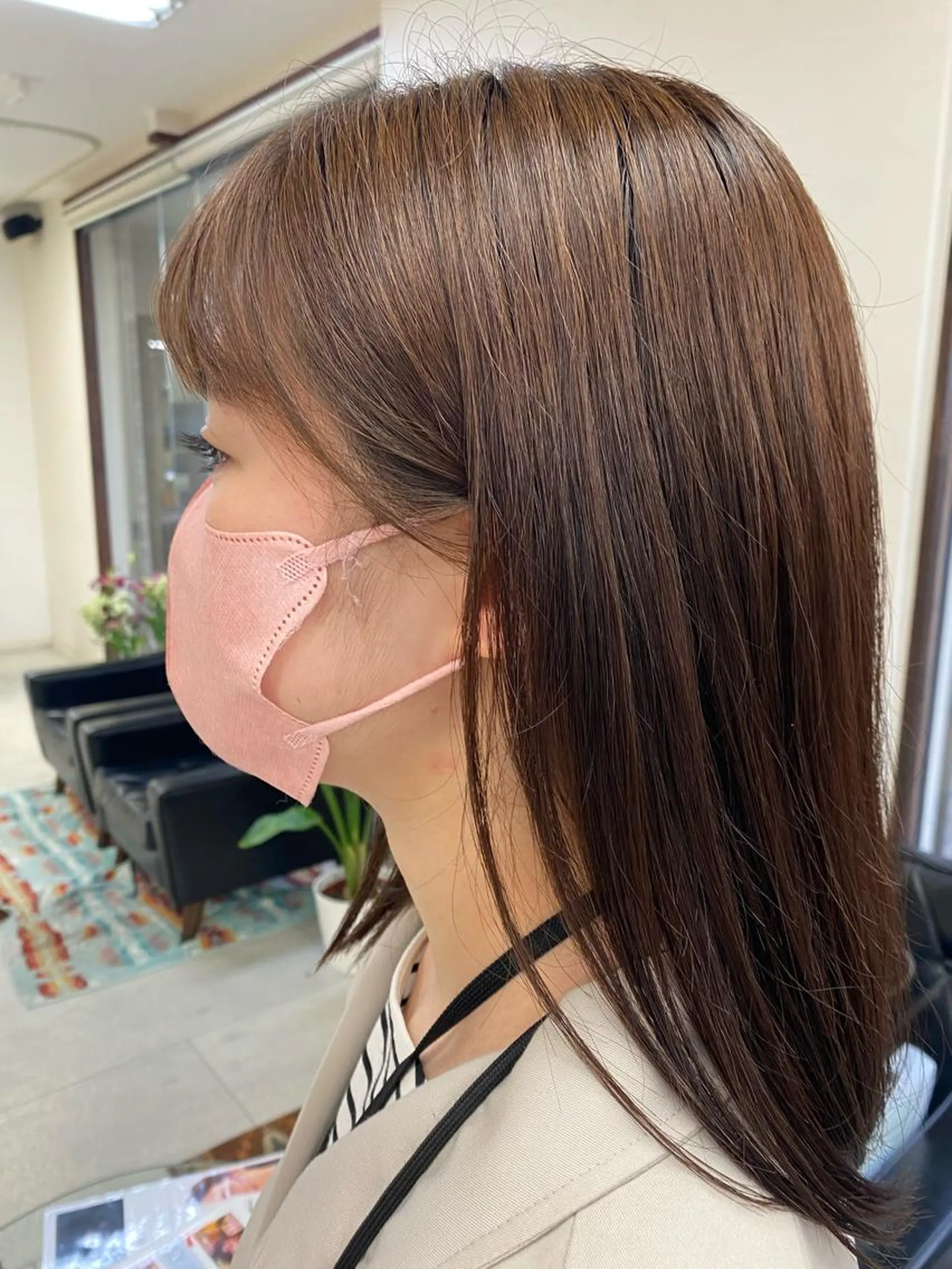 ミディアム カット トリートメント 月野涼風 /レイヤーカットのヘアスタイル