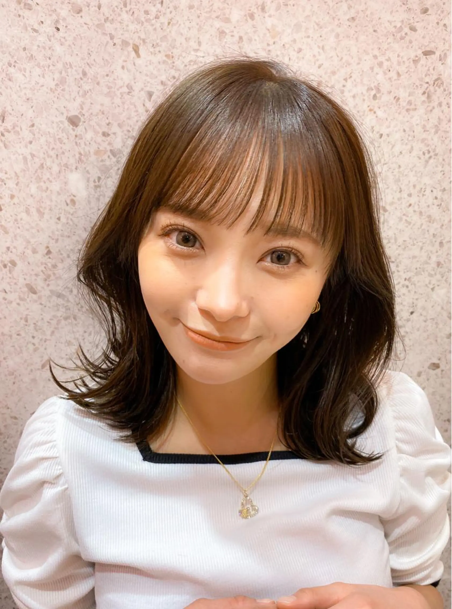 ミディアム カラー シールエクステ ミディアムパーマ ブリーチ ケアブリーチ ダブルカラー ヘアカラー トリートメント 新宿/韓国風レイヤー 髪質改善/渋谷直樹のヘアスタイル