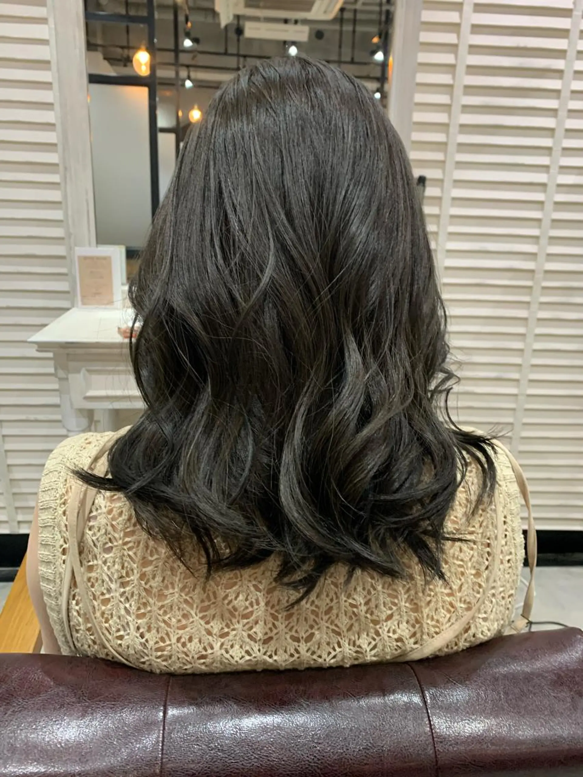 ミディアム カラー ヘアアレンジ カット ヘアカラー トリートメント kei﹏ ﹏ ✄ zina博多のヘアスタイル