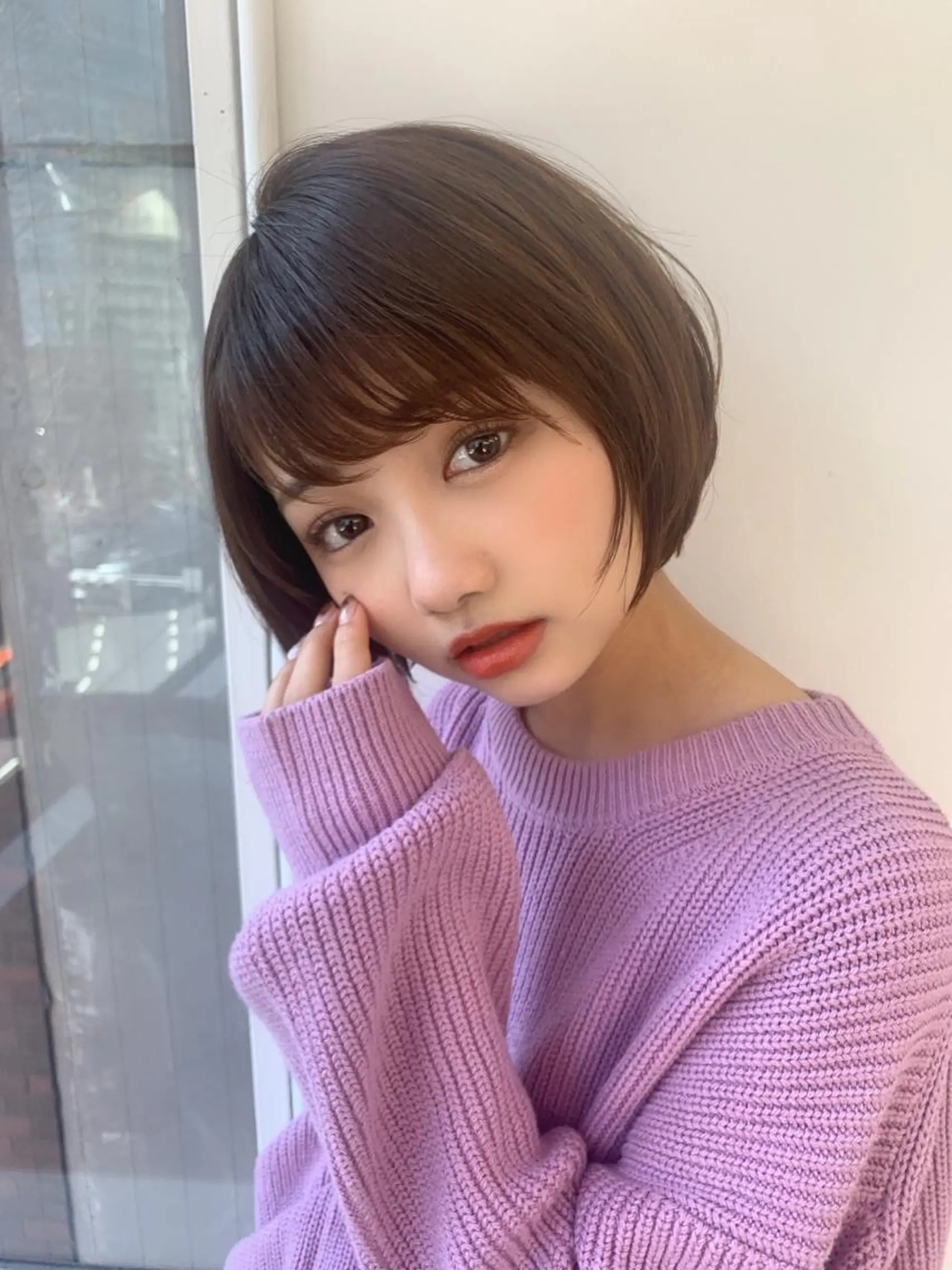 ショート ショートボブ ボブ ショートヘア カット トリートメント chama レイヤーカットのヘアスタイル